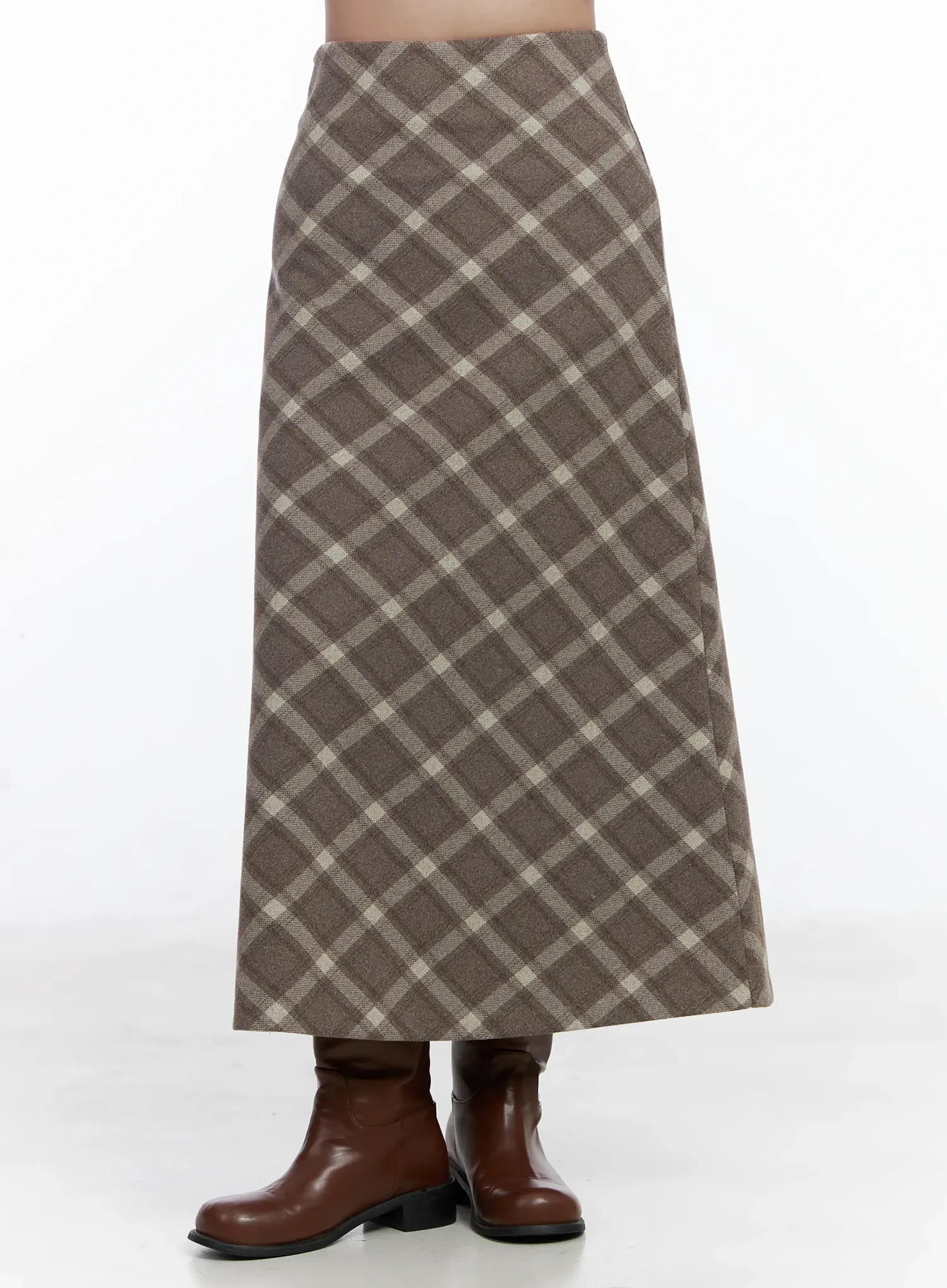 Plaid Long Skirt IJ529 - Image 10