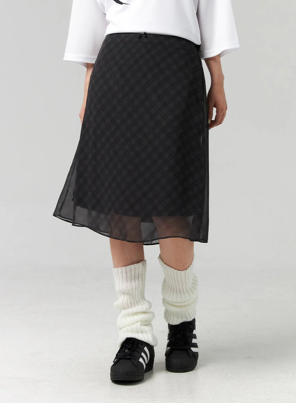 Plaid Midi Skirt CL320 - Image 2