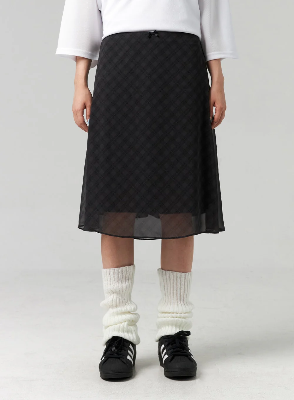 Plaid Midi Skirt CL320 - Image 5