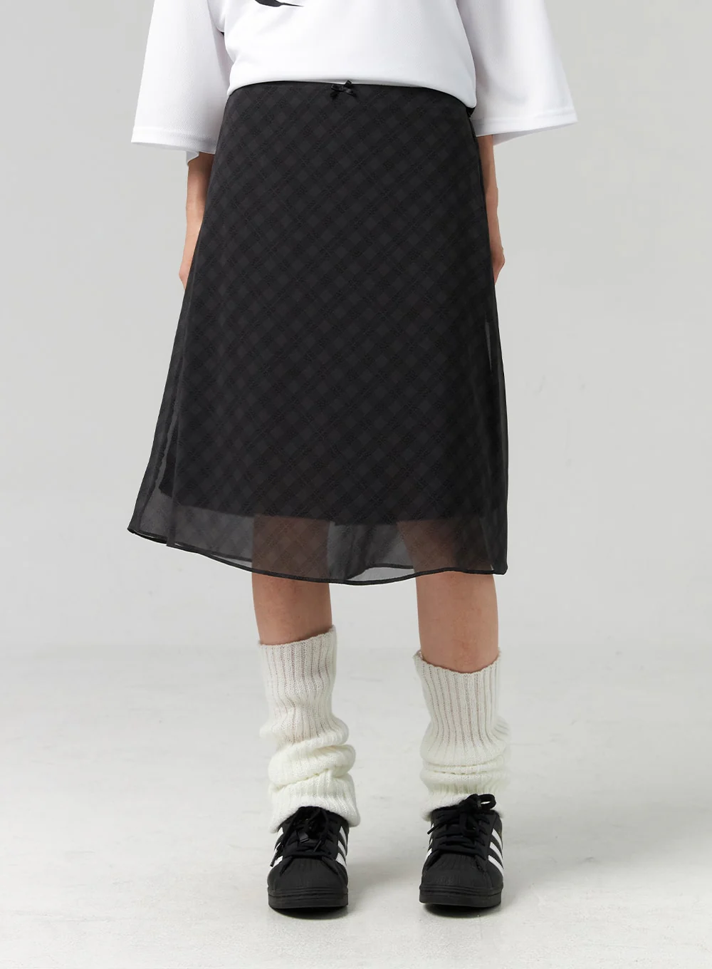 Plaid Midi Skirt CL320 - Image 9