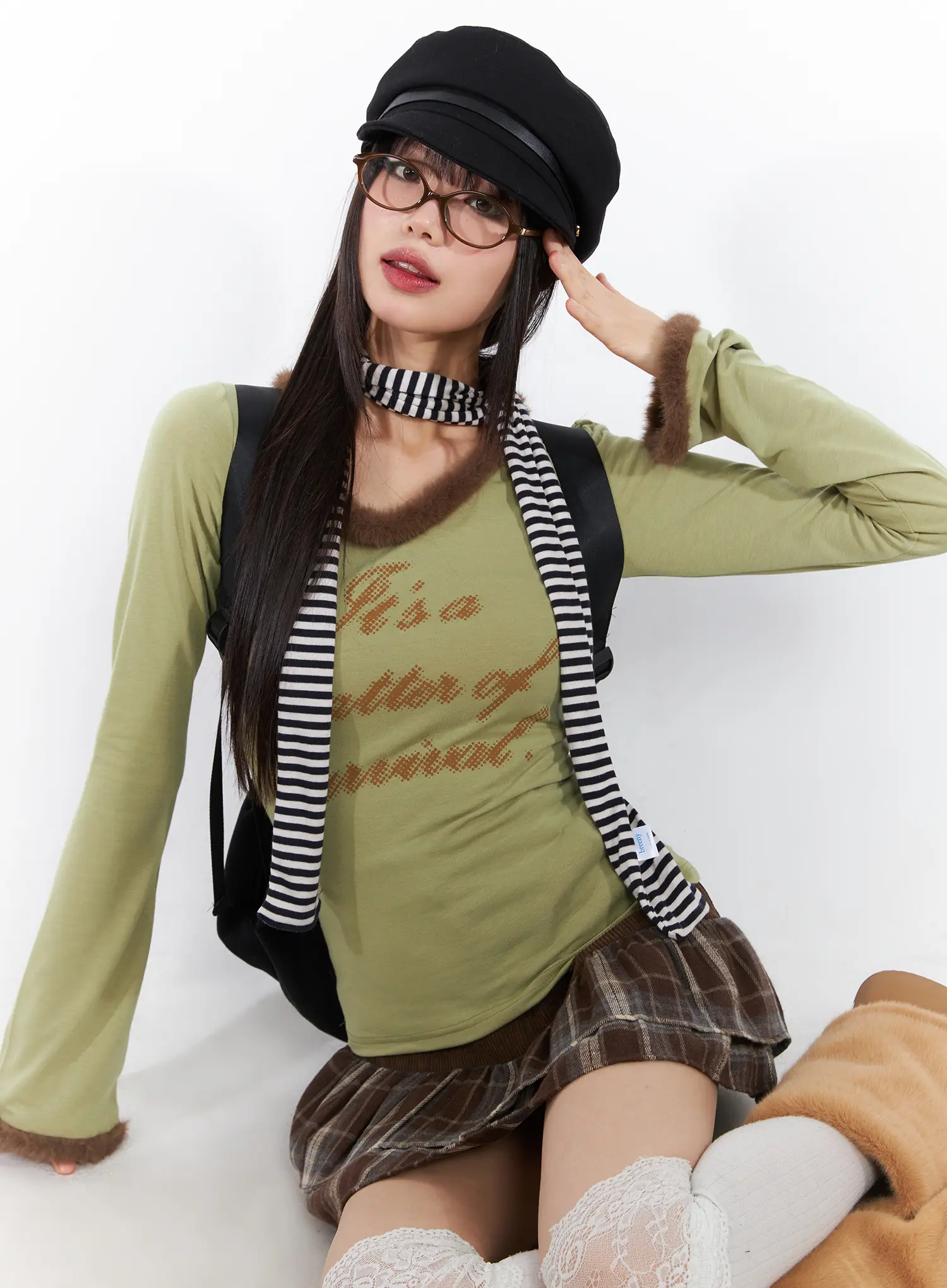Plaid Ruffle Mini Skirt CD518 - Image 7