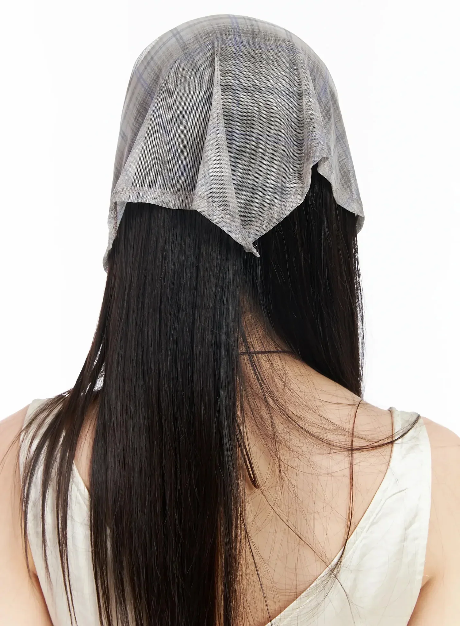 Plaid Sheer Headscarf IM523 - Image 7