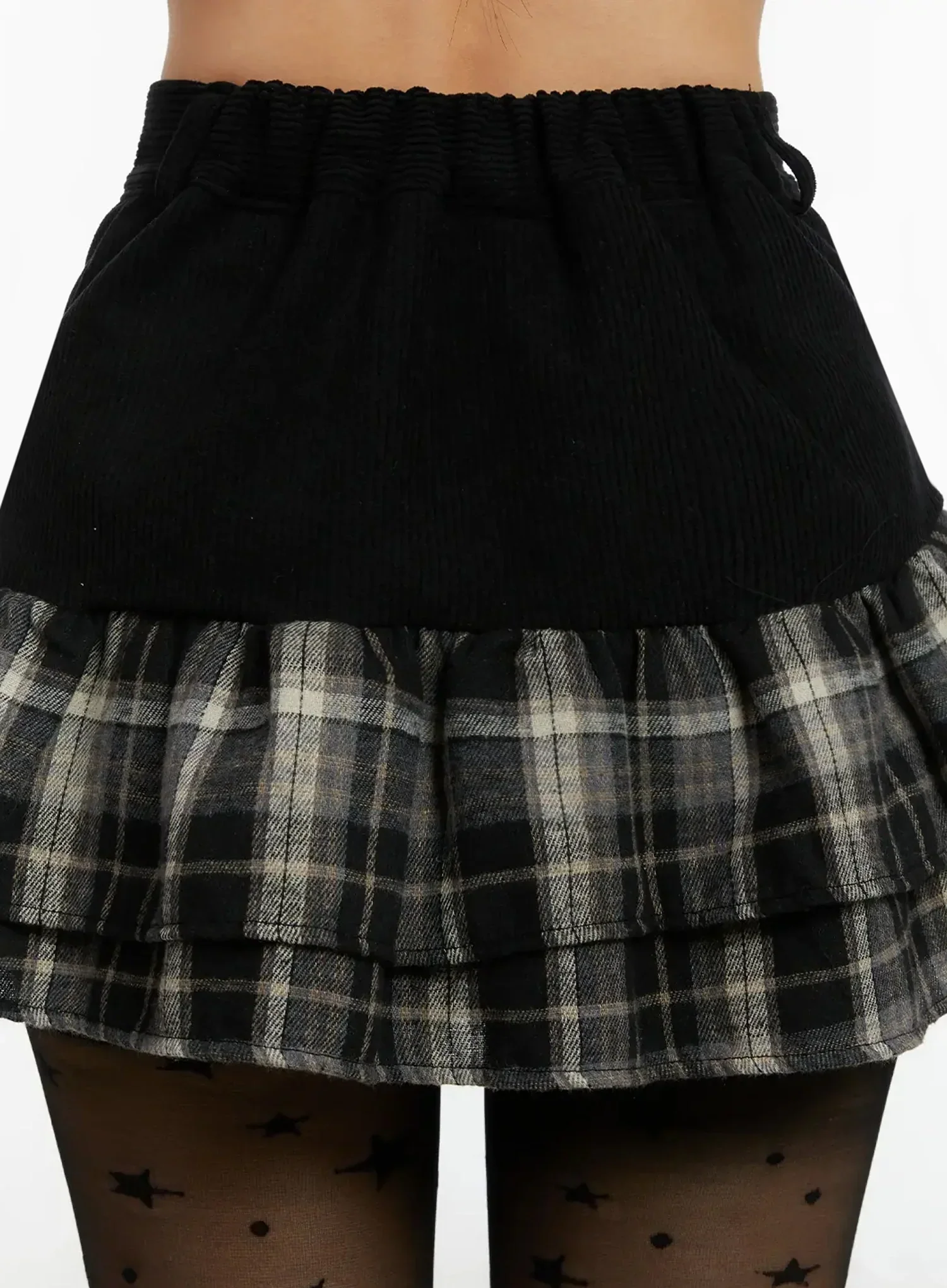 Plaid Tiered Mini Skirt ID525 - Image 14