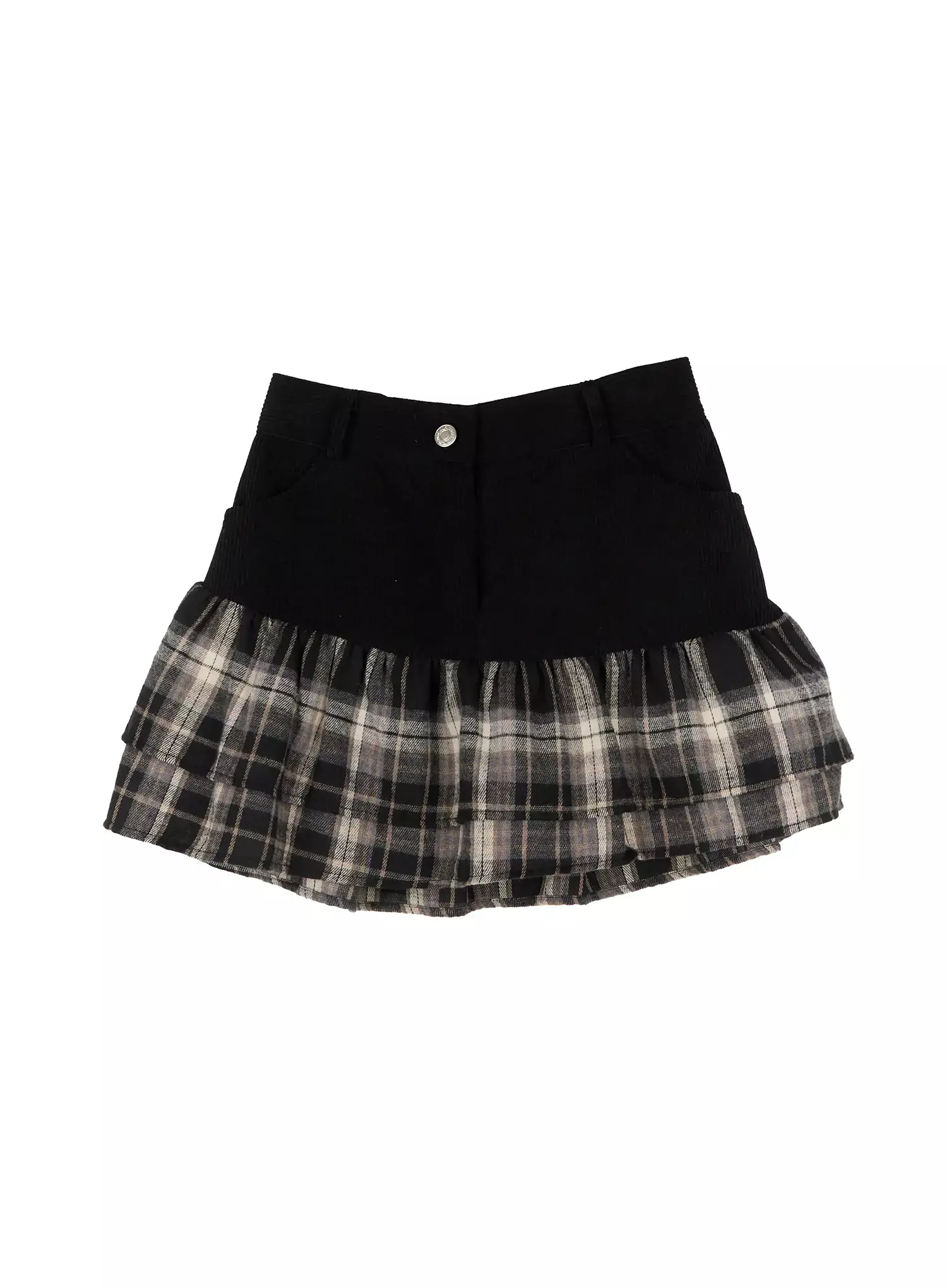 Plaid Tiered Mini Skirt ID525 - Image 16
