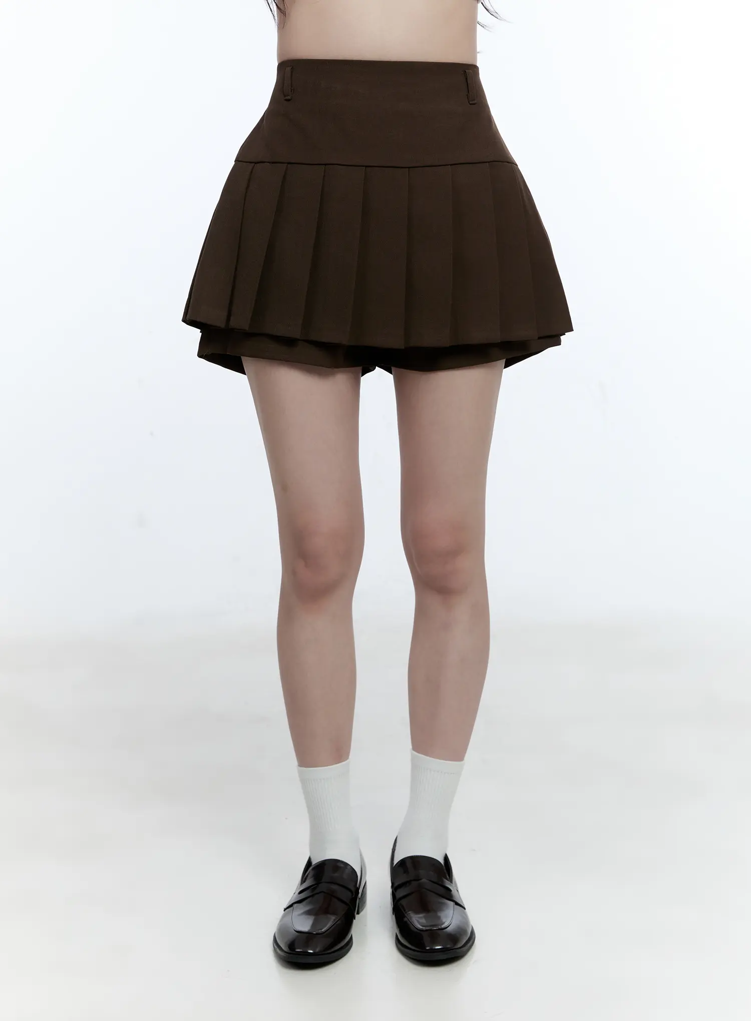 Pleated Adjustable Mini Skort CG514 - Image 2