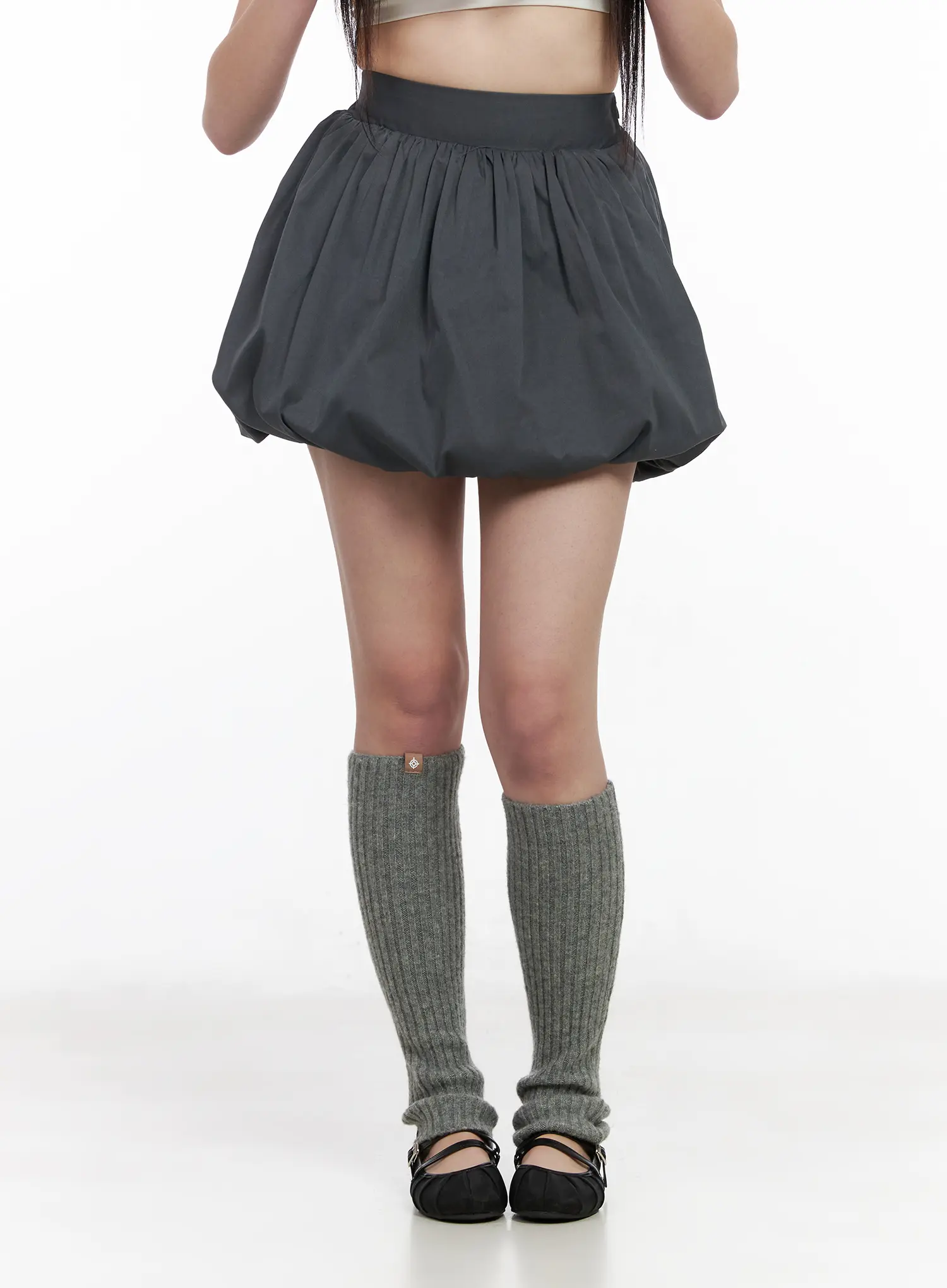 Pleated Balloon Mini Skirt CM513 - Image 2