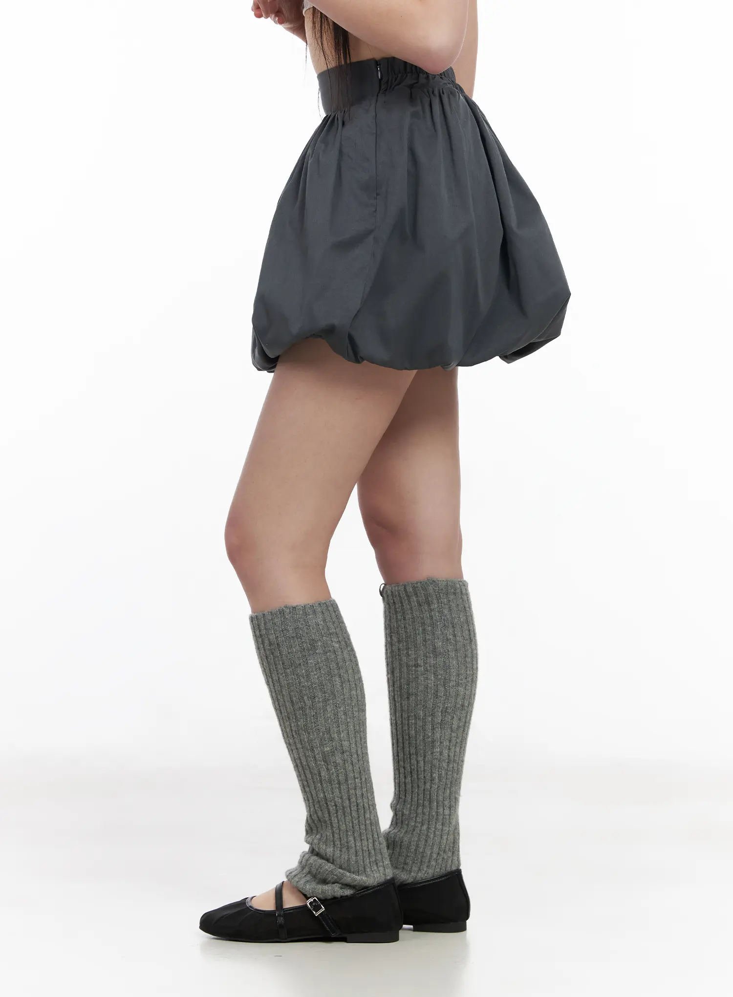 Pleated Balloon Mini Skirt CM513 - Image 3
