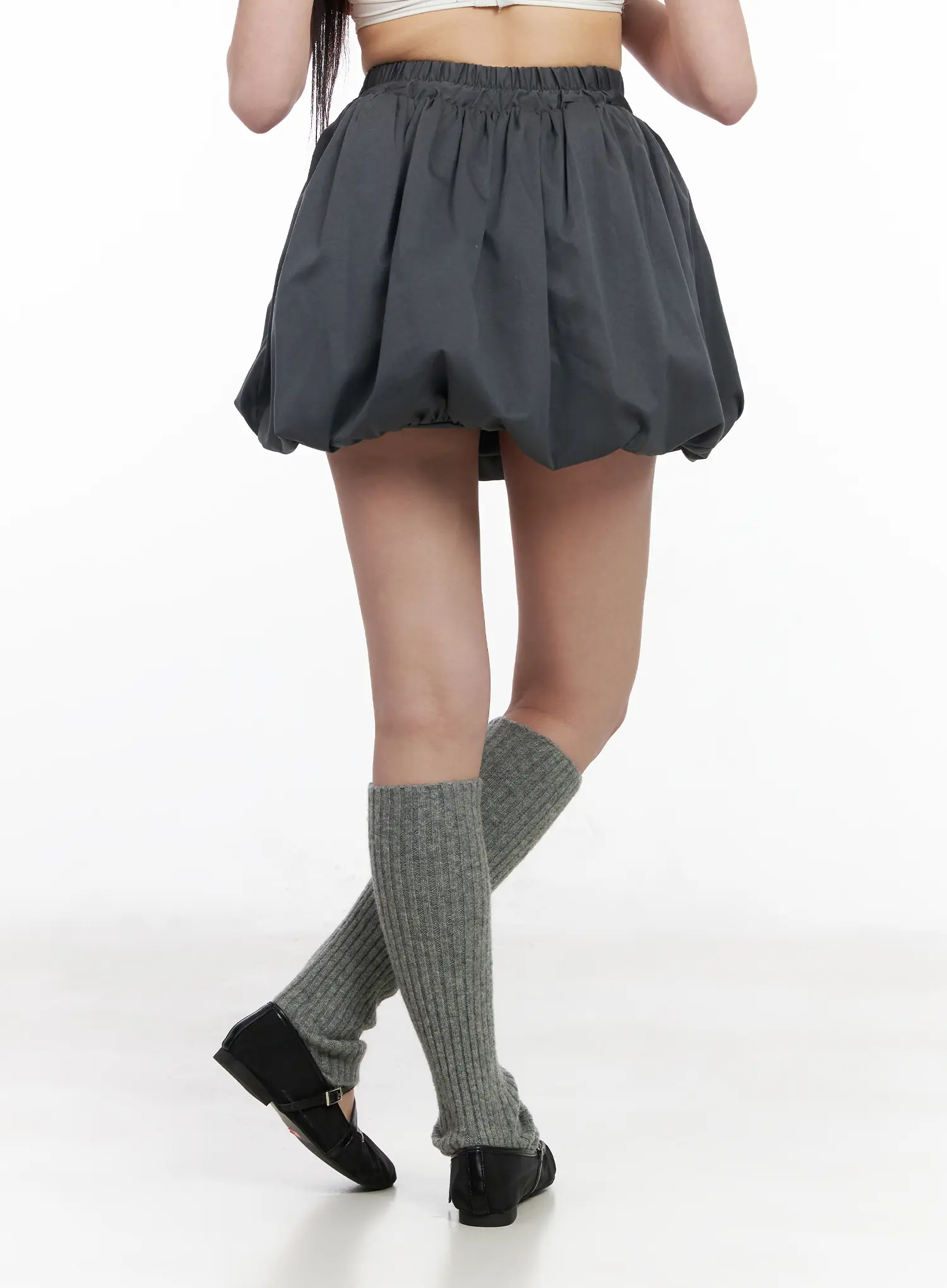 Pleated Balloon Mini Skirt CM513 - Image 4