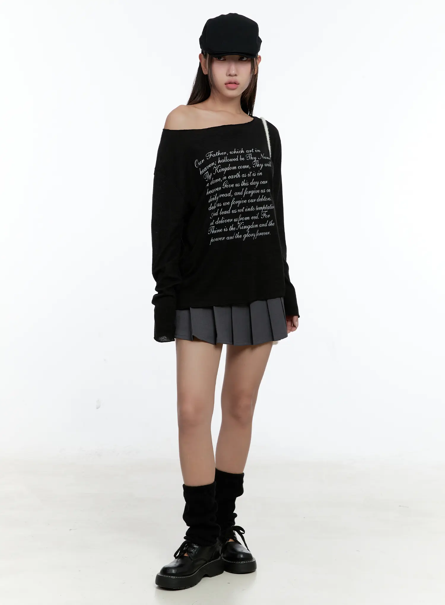 Pleated Belted Mini Skirt CS517 - Image 2