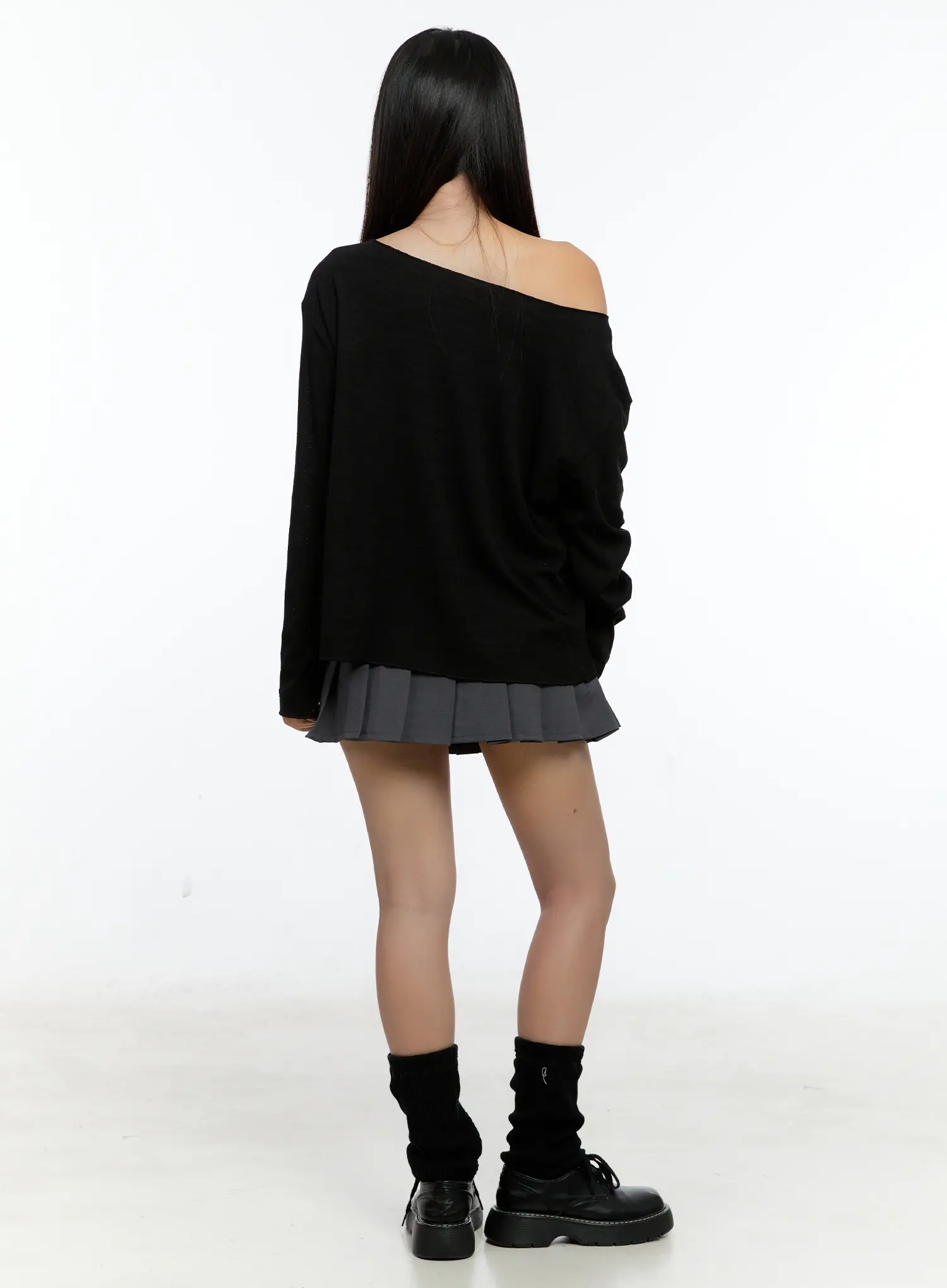 Pleated Belted Mini Skirt CS517 - Image 4