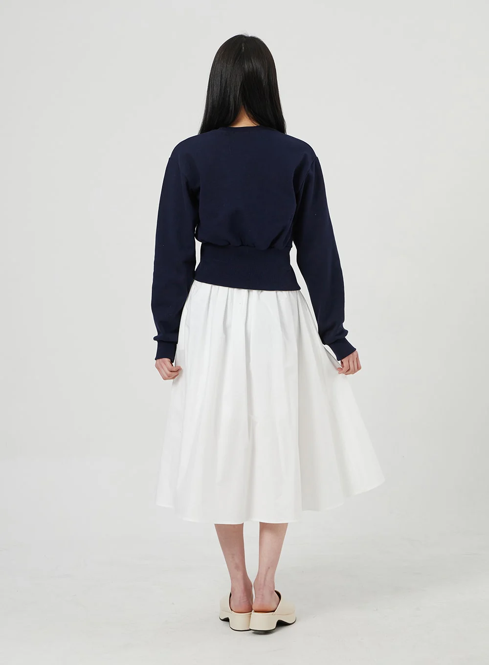 Pleated Maxi Skirt OF322 - Image 6