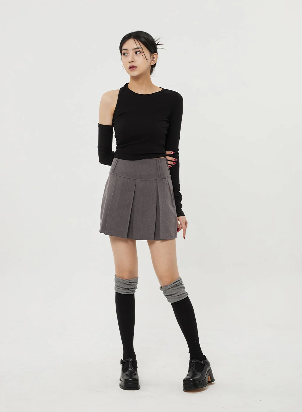 Pleated Mini Skirt BF314 - Image 9
