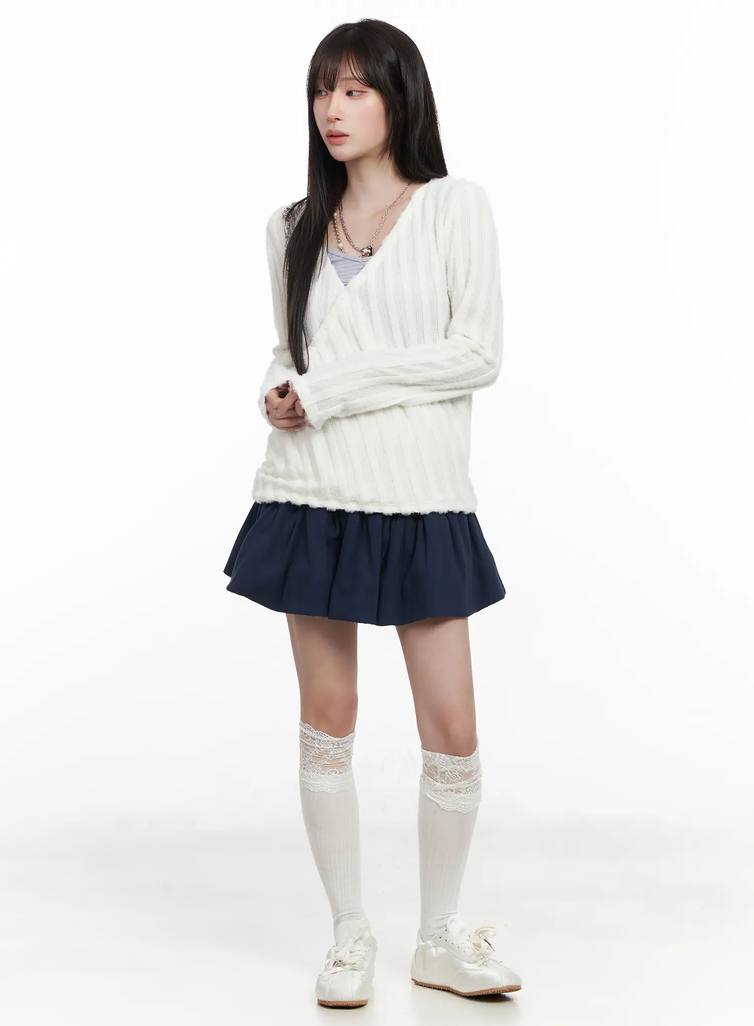 Pleated Mini Skirt CF523