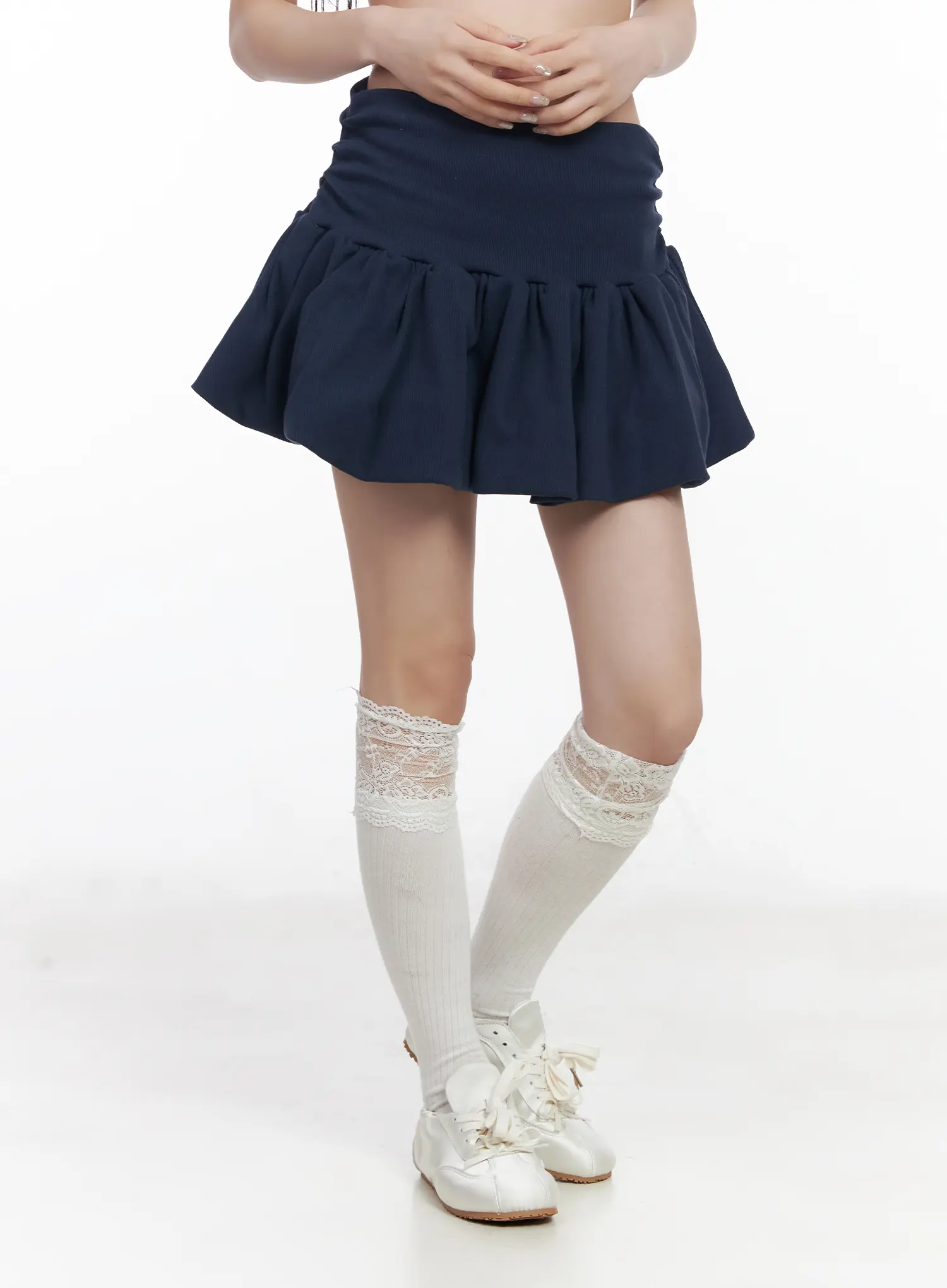 Pleated Mini Skirt CF523 - Image 2