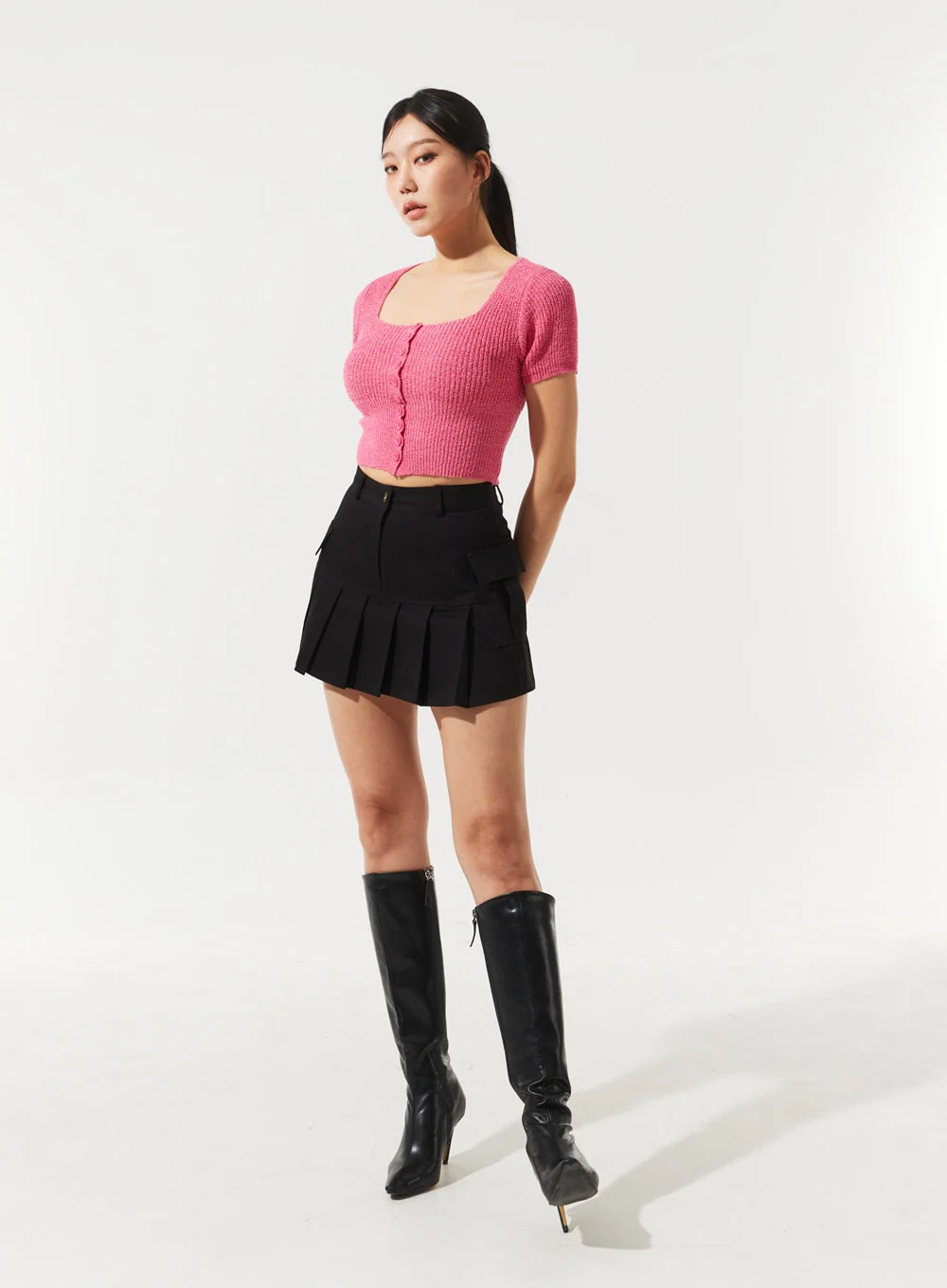 Pleated Mini Skirt IM330 - Image 6