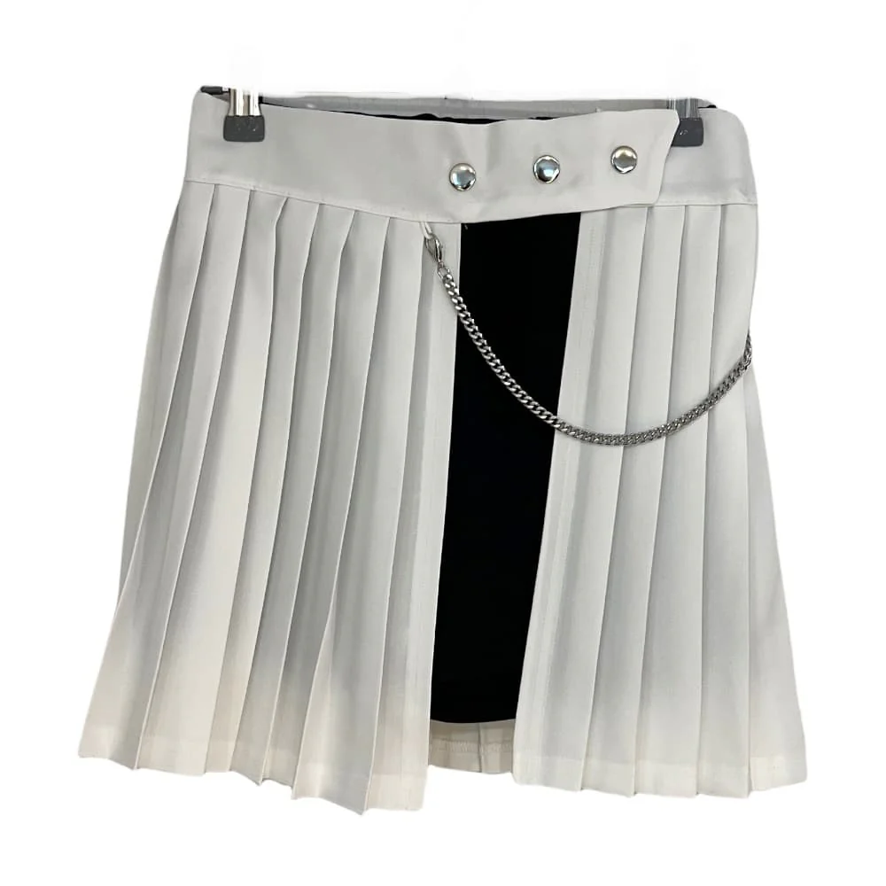 Pleated Mini Skirt with Chain #Original Kpop #121692 - Image 25