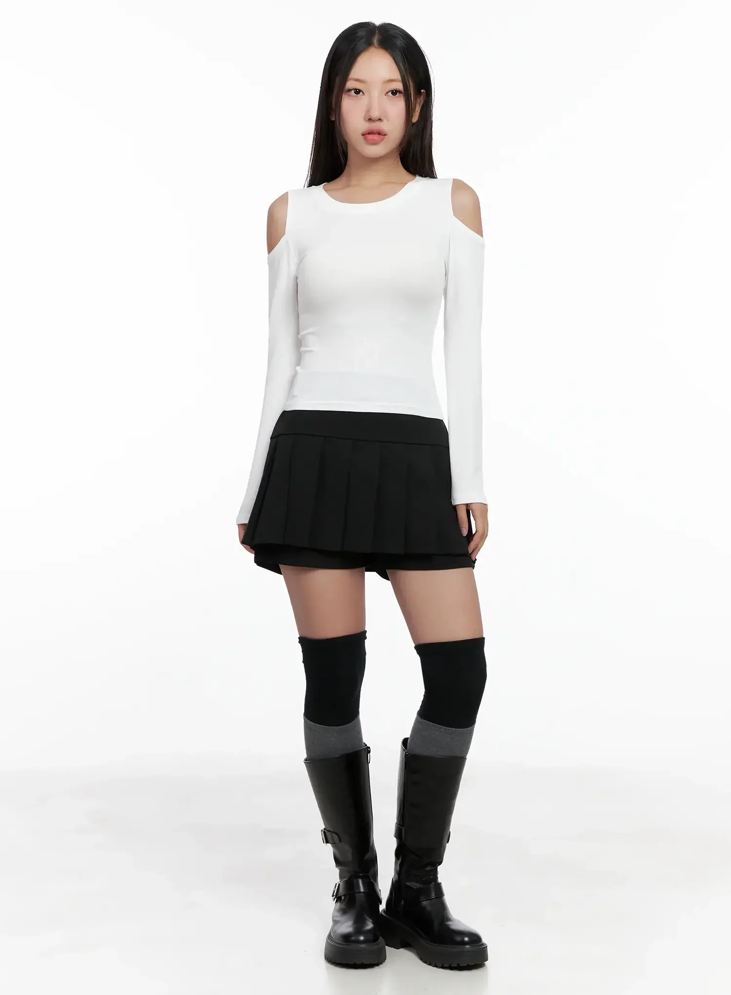 Pleated Mini Skort IG527 - Image 10