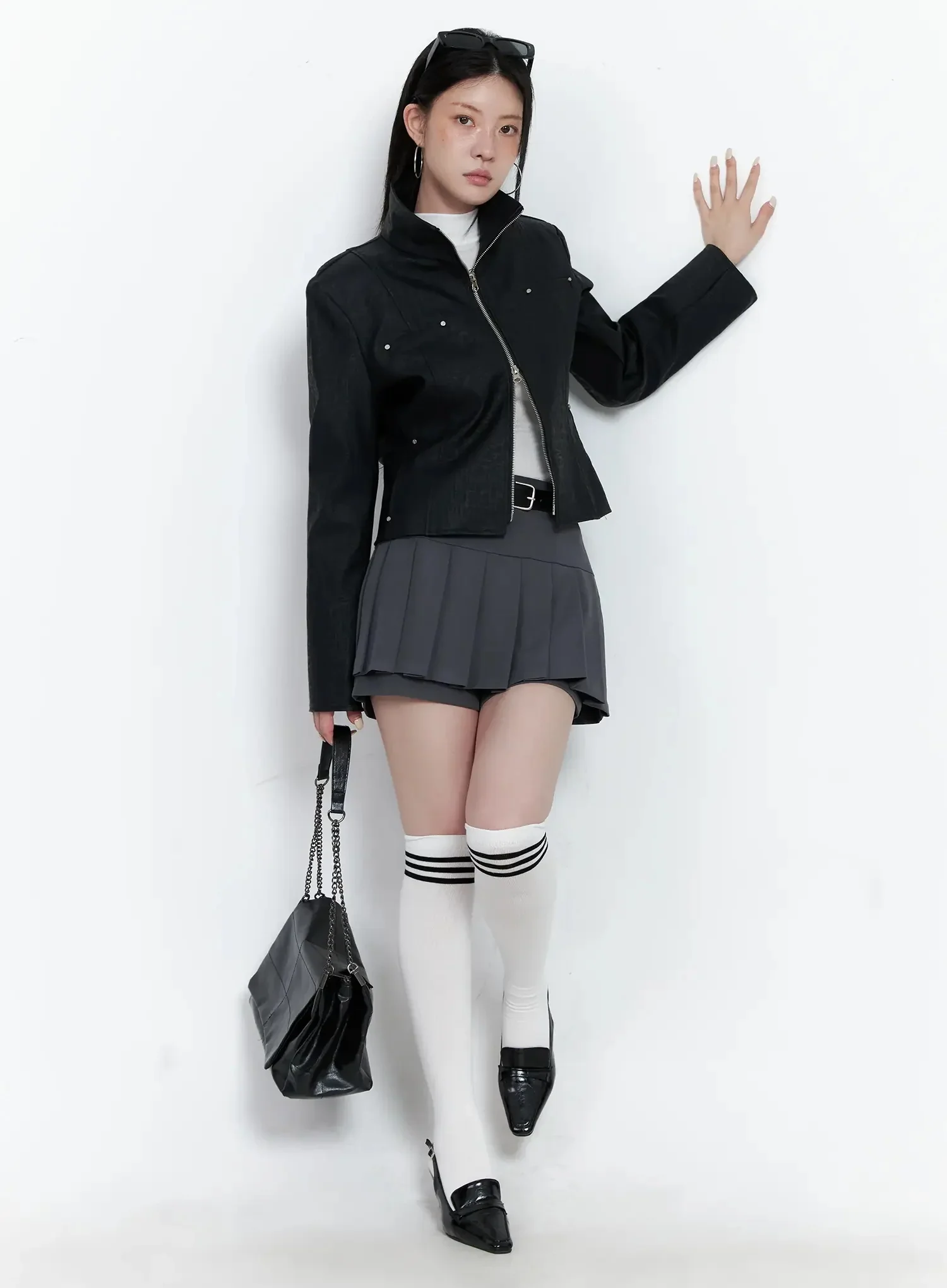 Pleated Mini Skort IS508