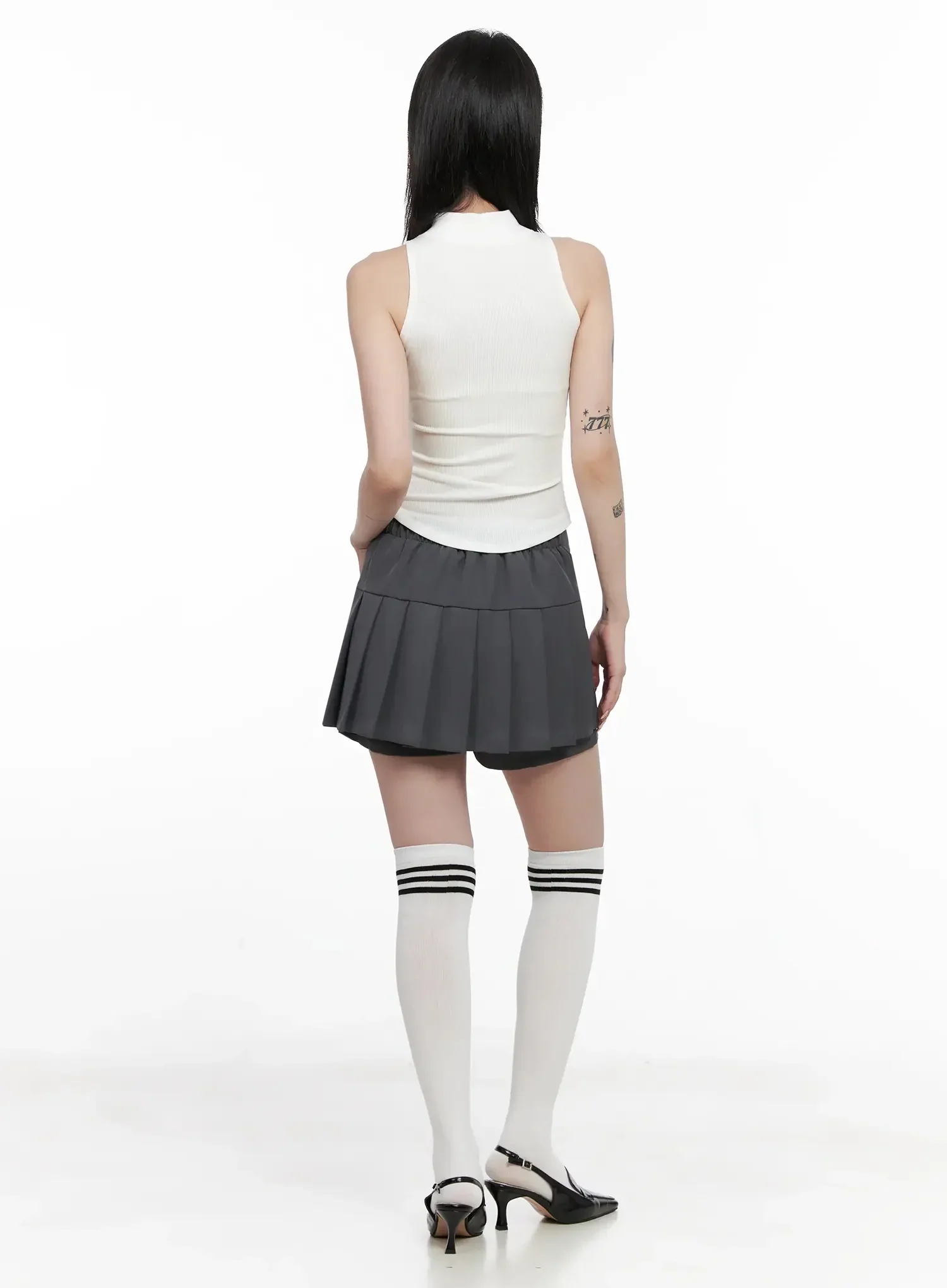 Pleated Mini Skort IS508 - Image 11
