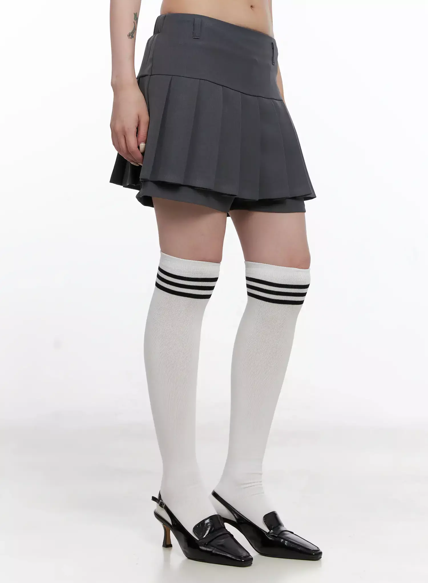 Pleated Mini Skort IS508 - Image 2