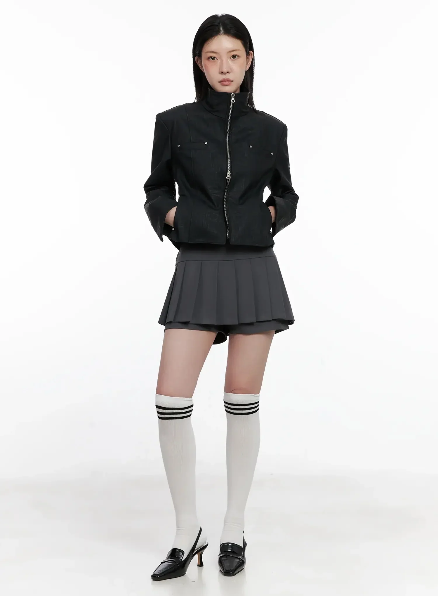 Pleated Mini Skort IS508 - Image 3