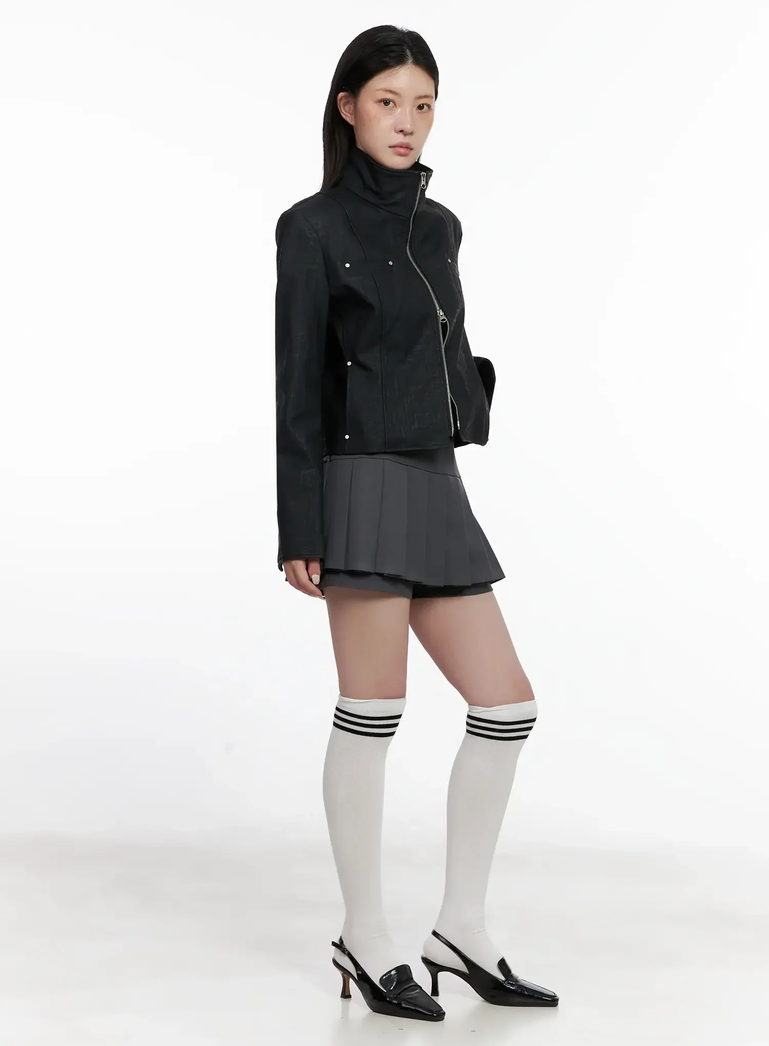 Pleated Mini Skort IS508 - Image 4