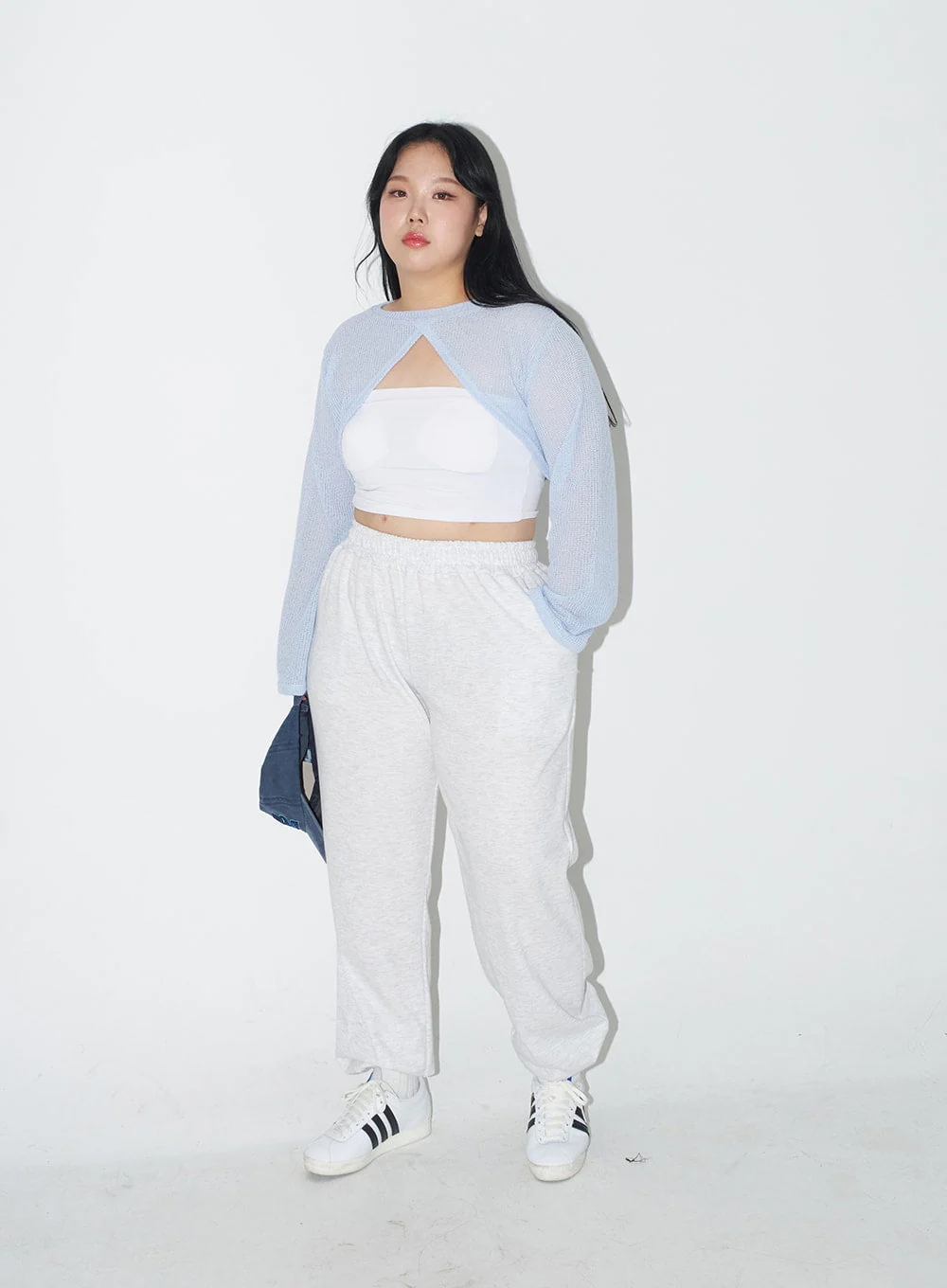 Plus Cotton Banded Sweat Pants IJ30 - Image 2