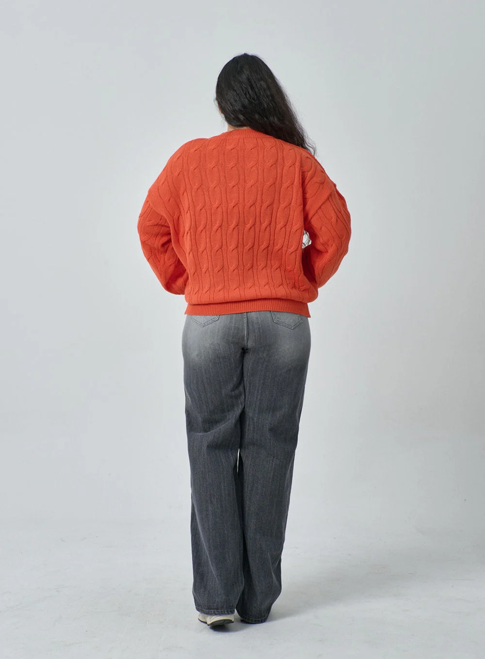 Plus Light Wash Wide Leg Jeans IF317 - Image 8