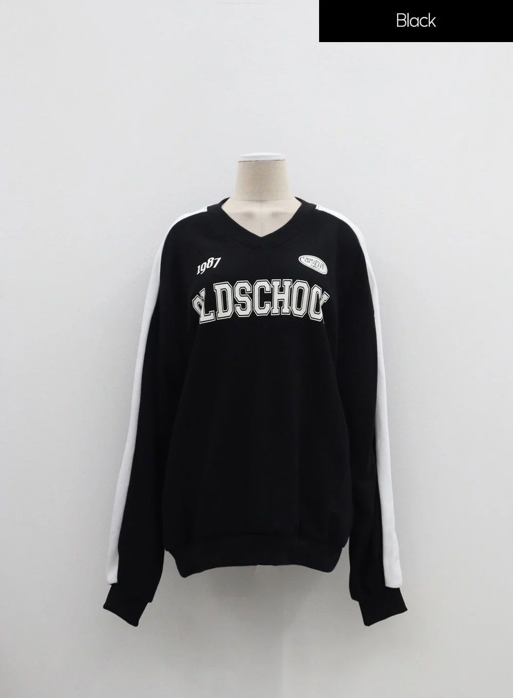 Plus Two Color V-Neck Sweatshirt IF317 - Image 16