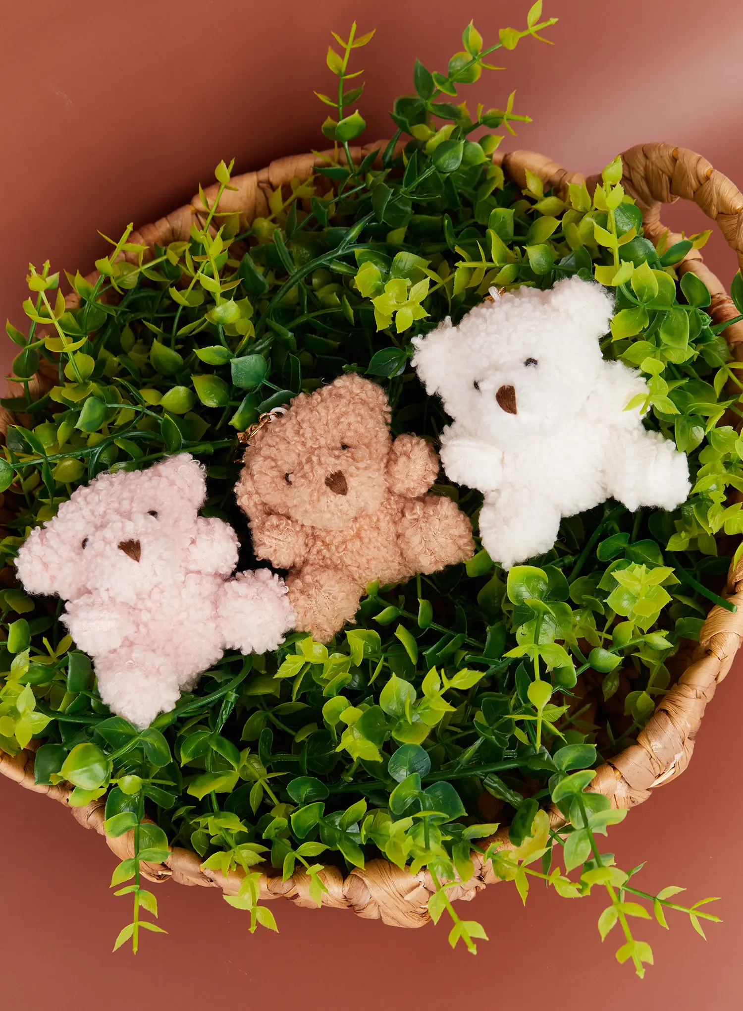 Plush Mini Bear Keyring IM527