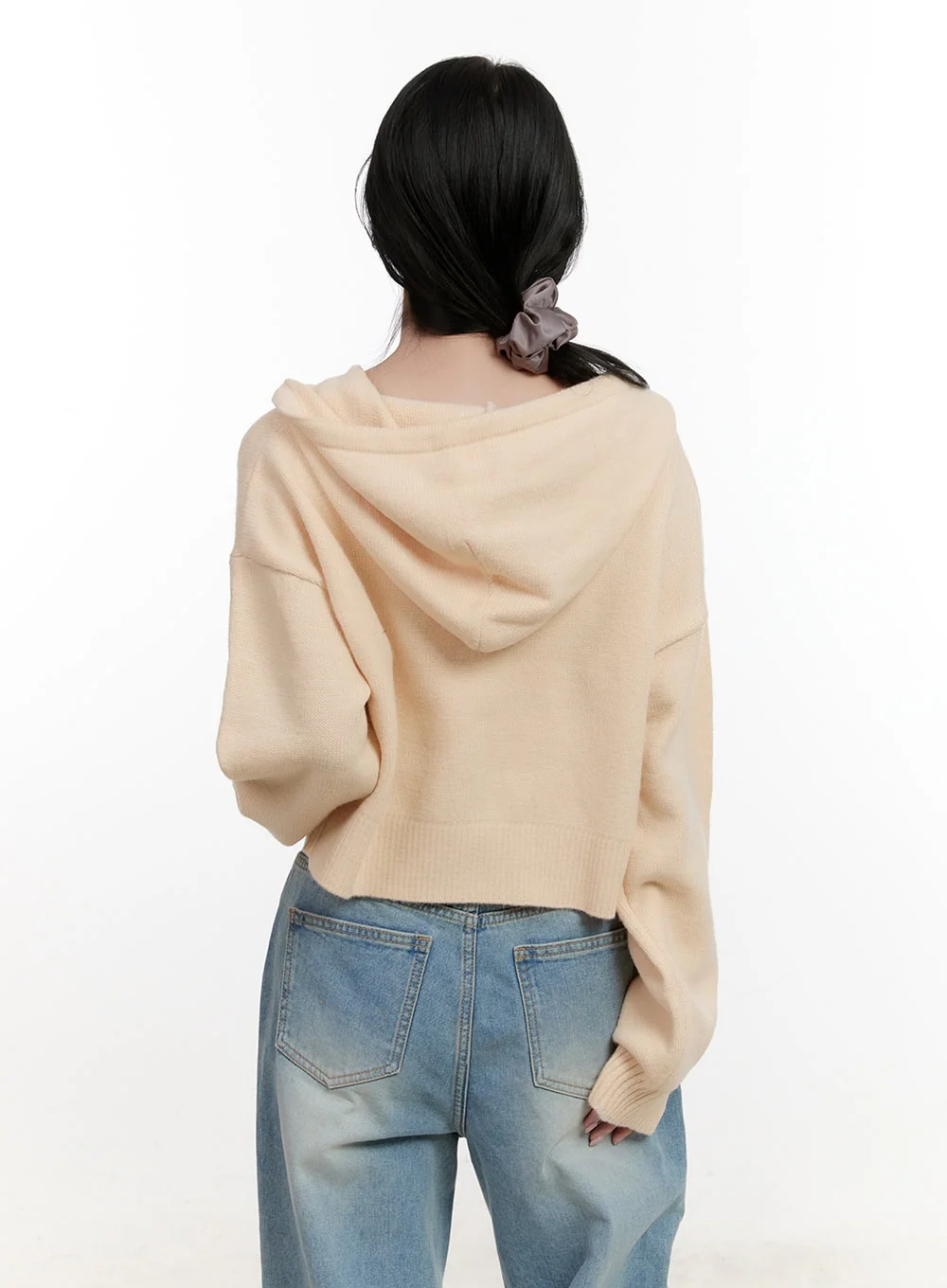 Pocket Hooded Buttoned Cardigan CF527 - Image 6