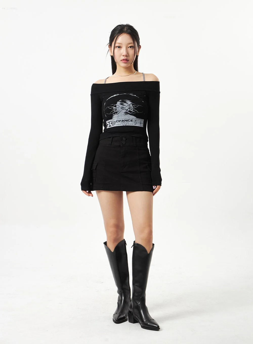Pocket Mini Skirt CA321 - Image 3