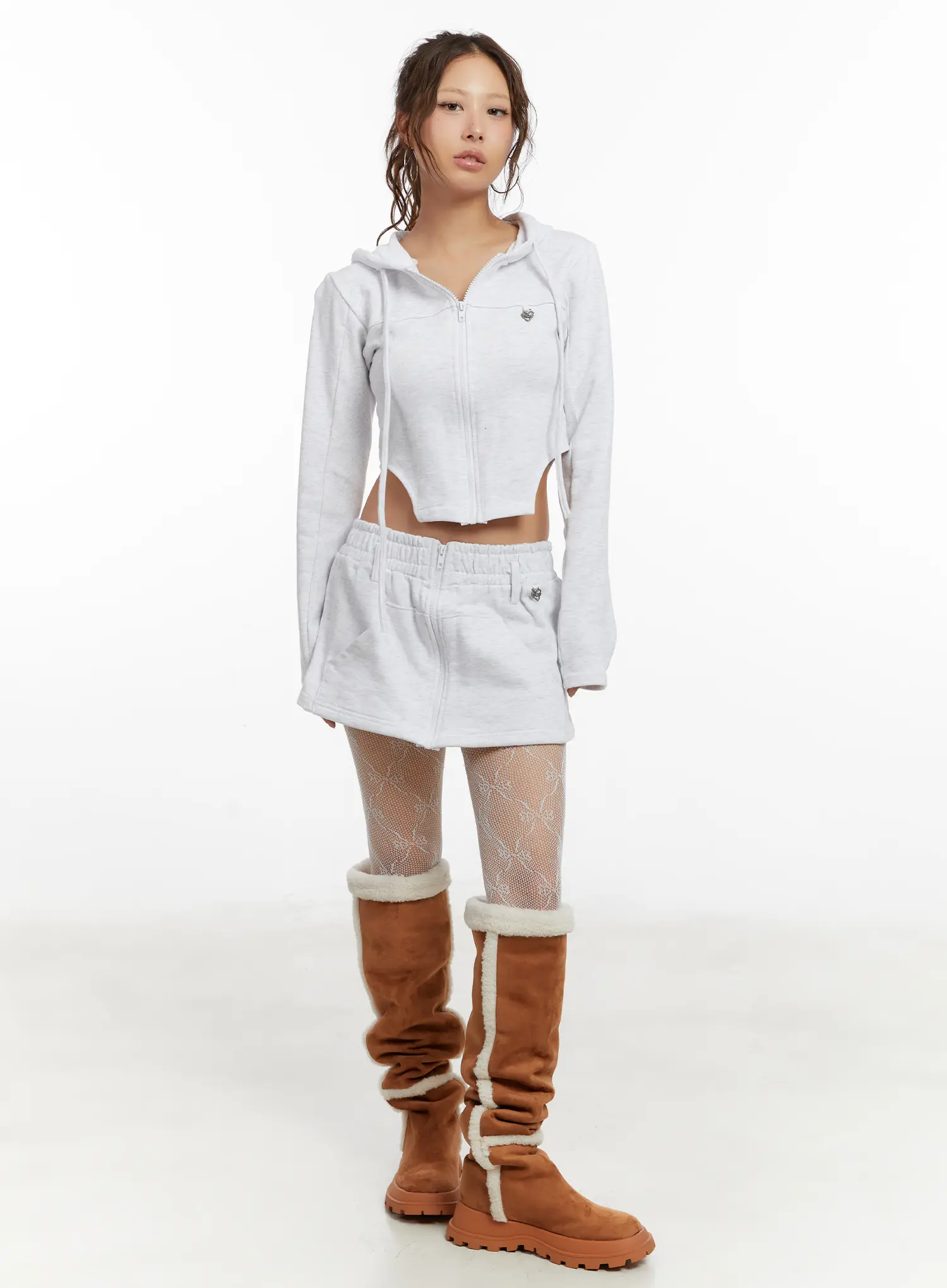 Pocket Zipper Mini Skirt CD515 - Image 3