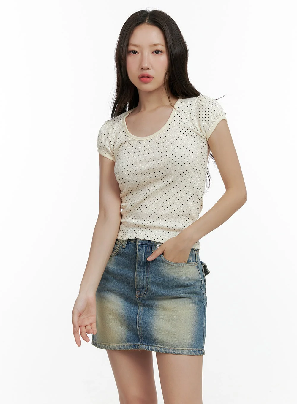 Polka Dot Crop Top CL410