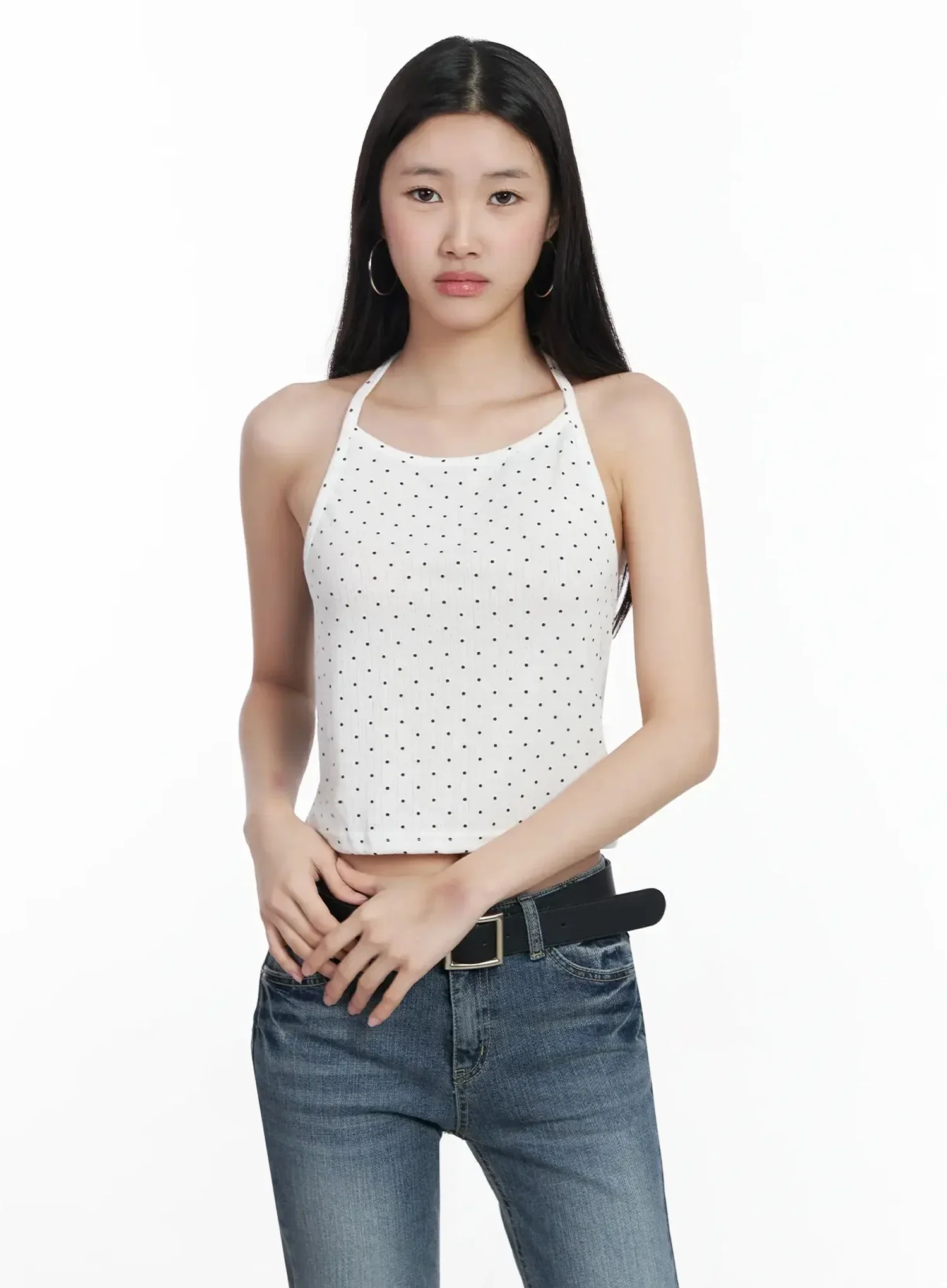 Polka Dot Halter Neck Top IM503 - Image 13