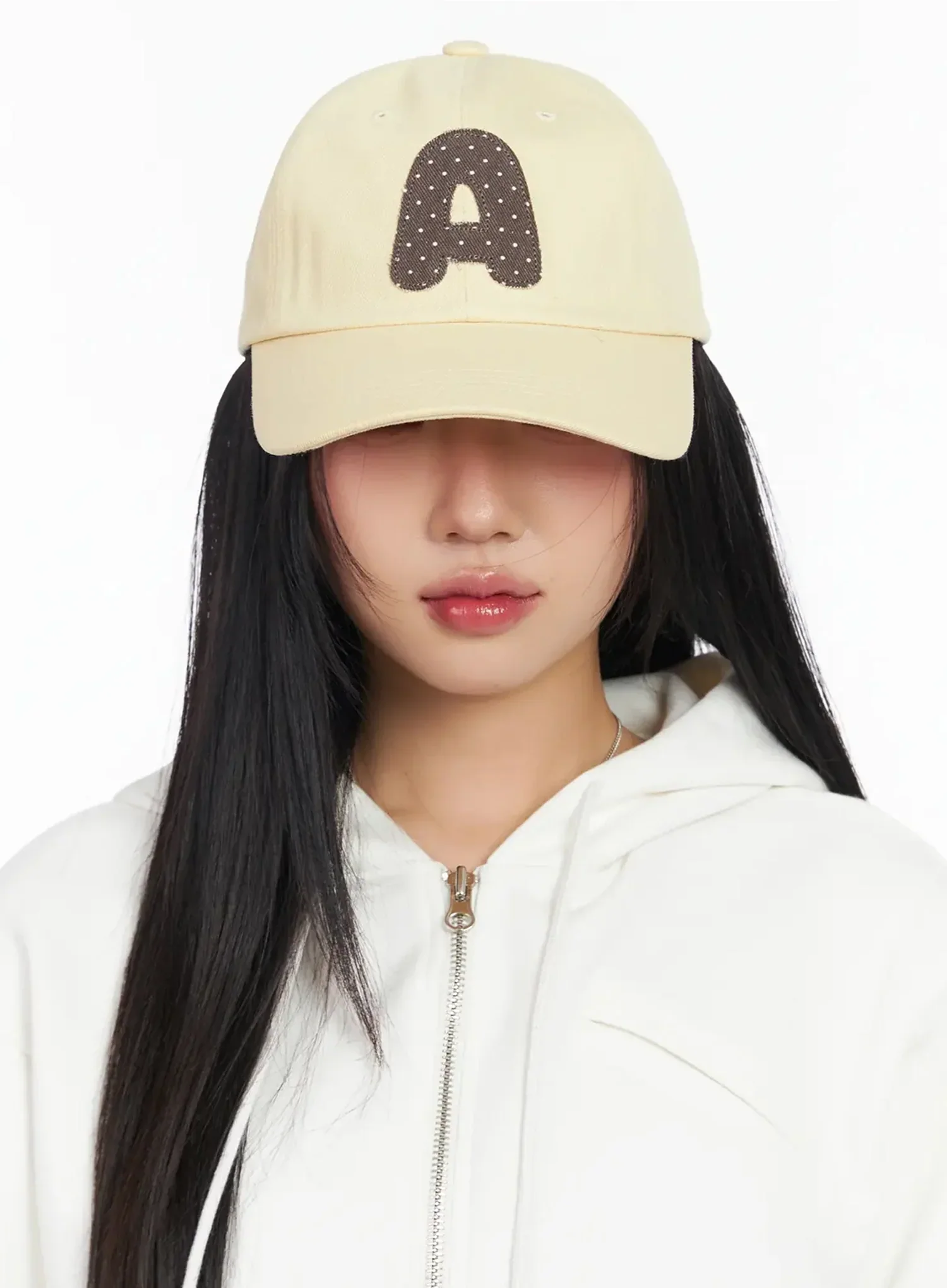 Polka Dot Lettering Cap CA513 - Image 5