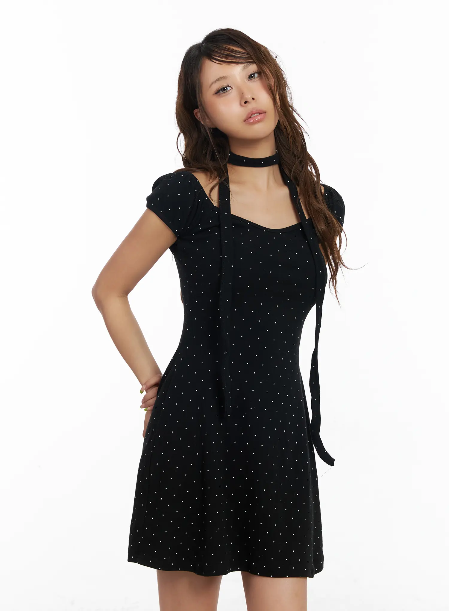 Polka Dot Mini Dress CM525 - Image 2