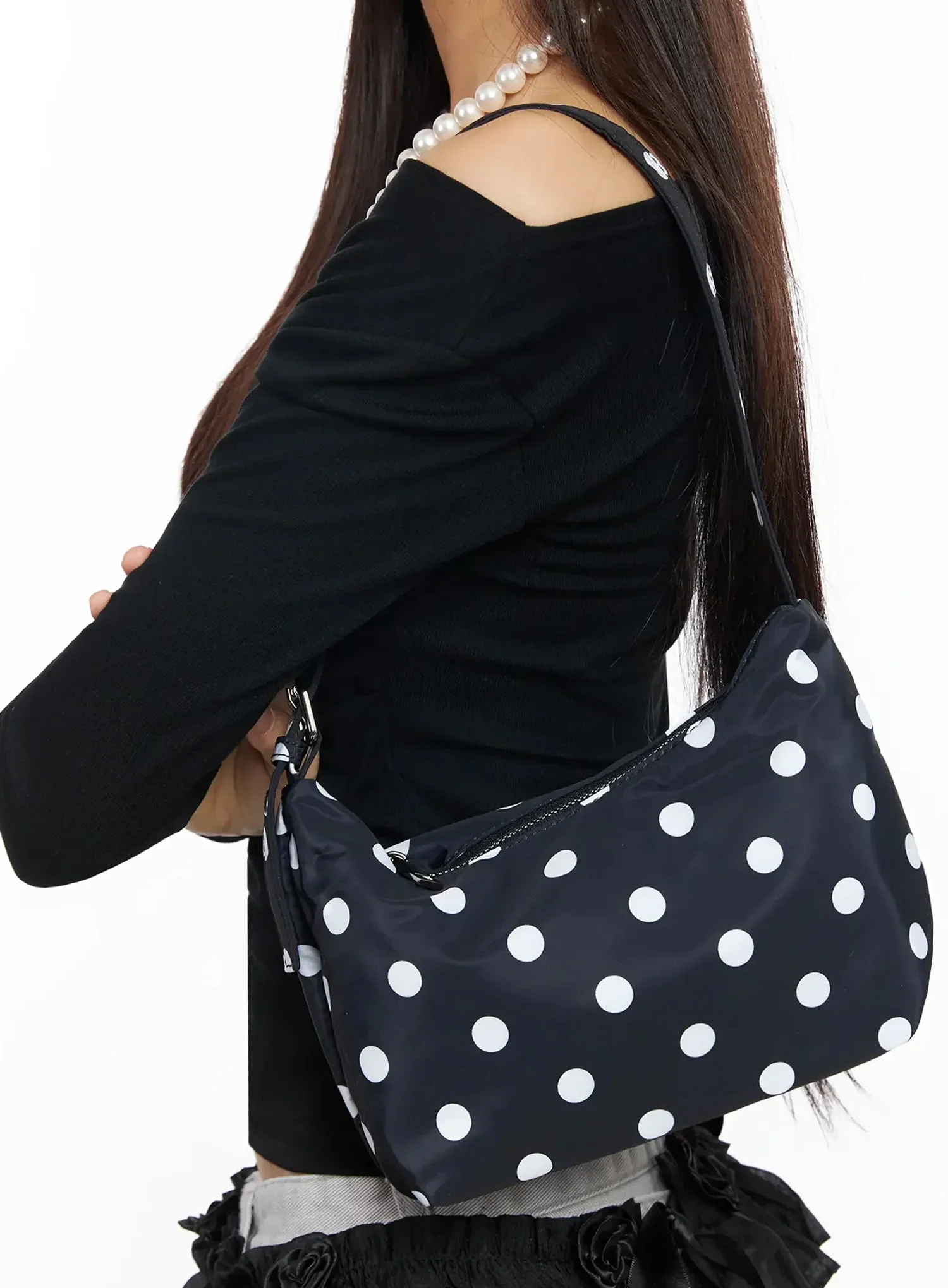 Polka Dot Mini Shoulder Bag IA508 - Image 2