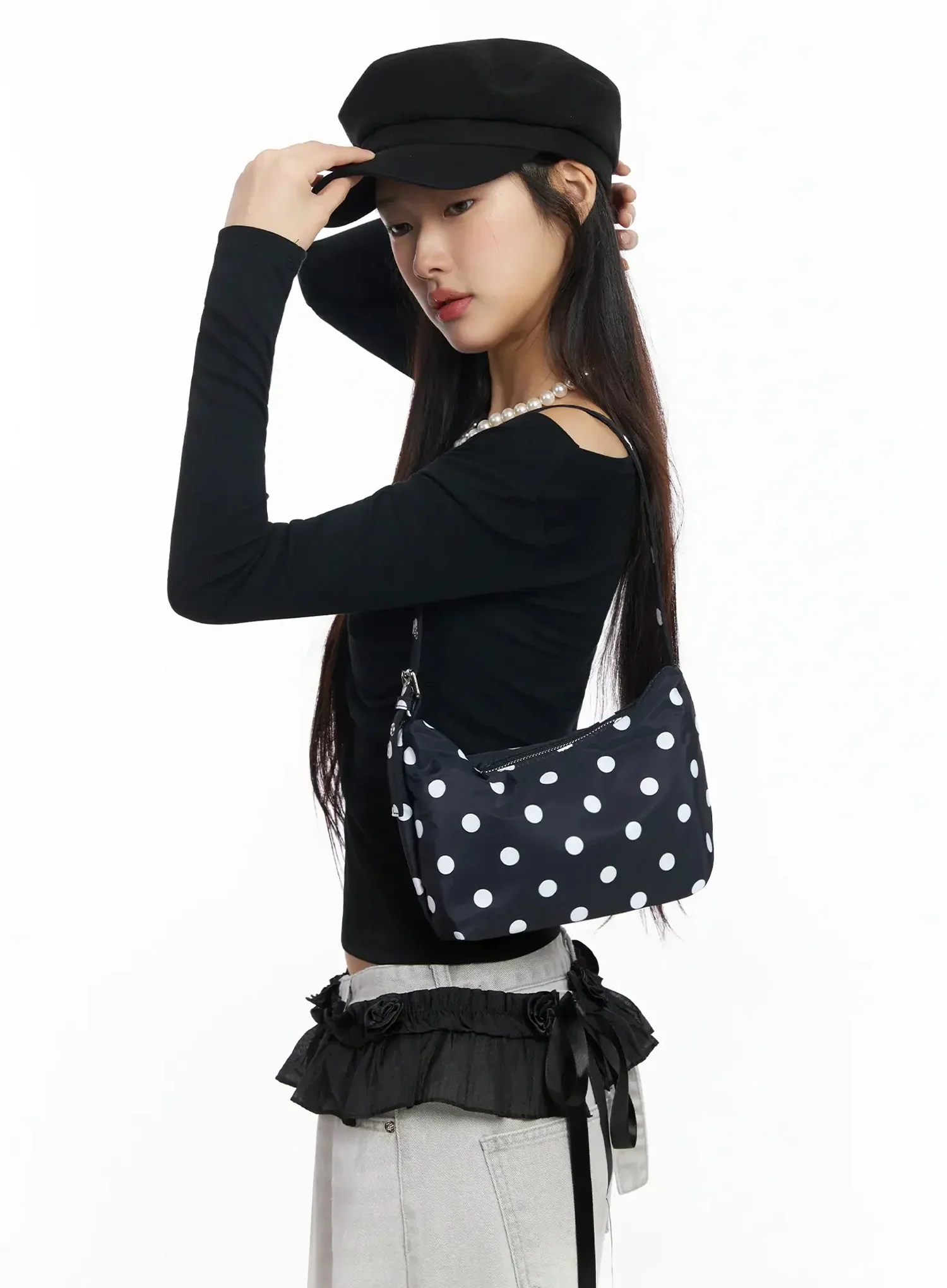 Polka Dot Mini Shoulder Bag IA508 - Image 3