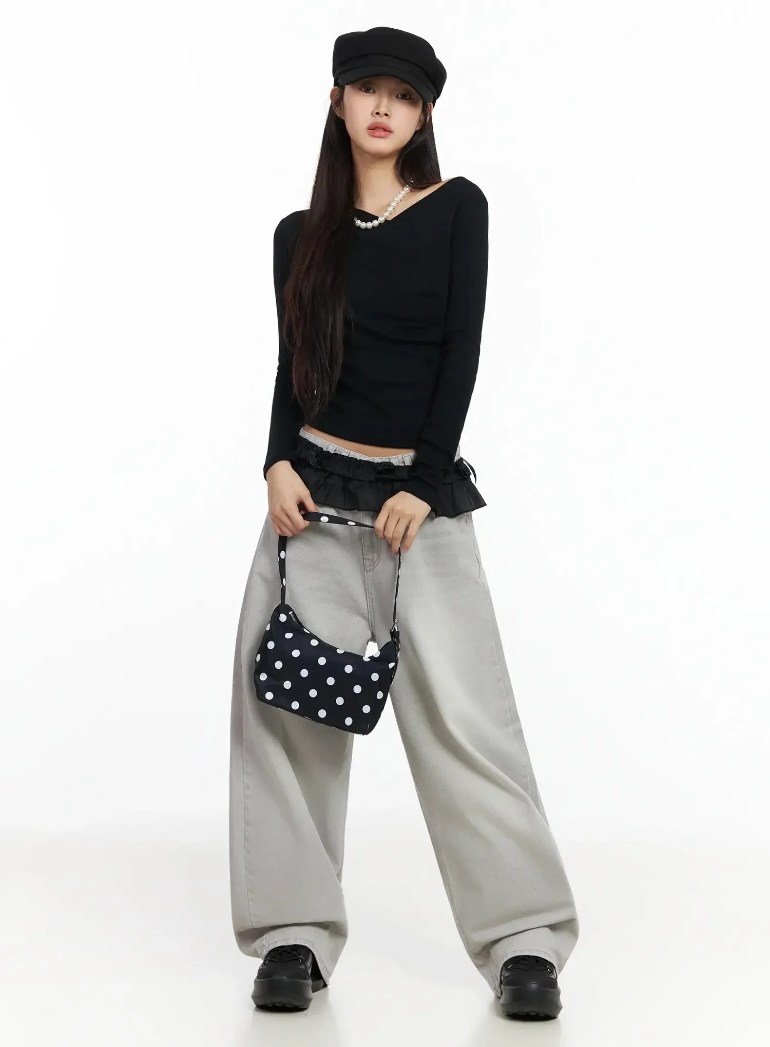 Polka Dot Mini Shoulder Bag IA508 - Image 5
