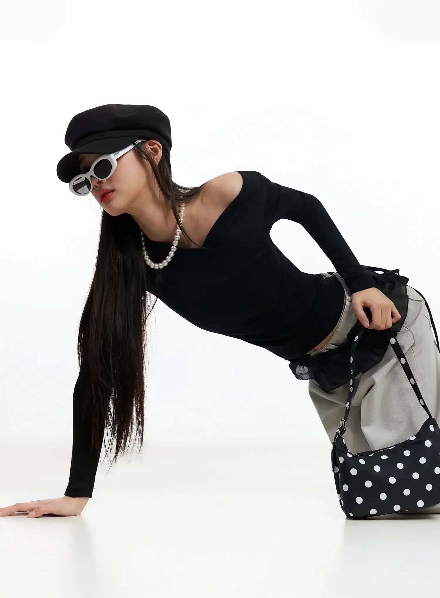 Polka Dot Mini Shoulder Bag IA508 - Image 7