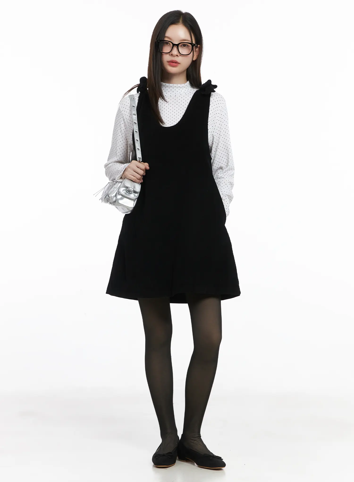Polka Dot Mock Neck Top CJ506 - Image 7