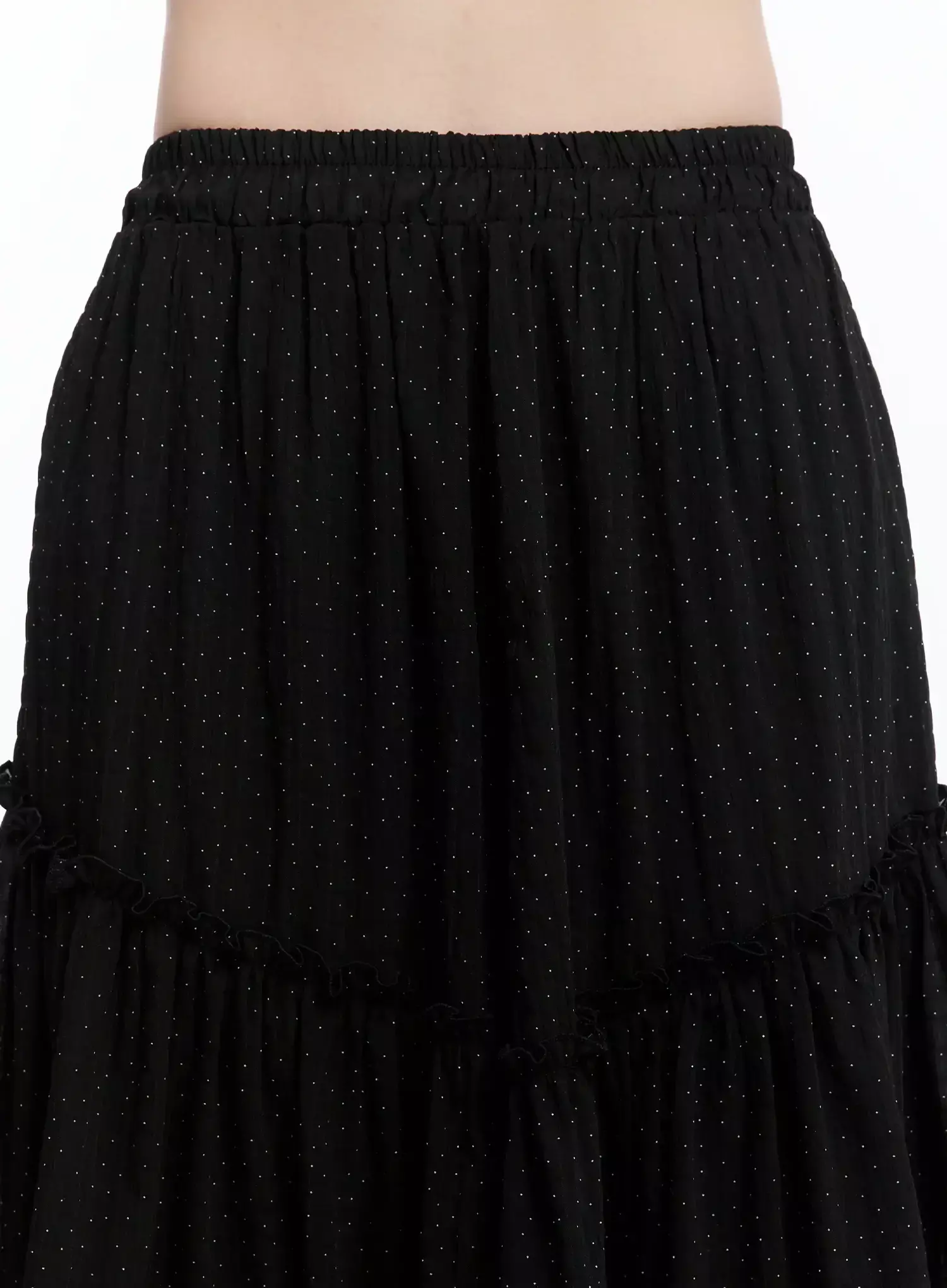 Polka Dot Ruffle Hem Midi Skirt IM513 - Image 10