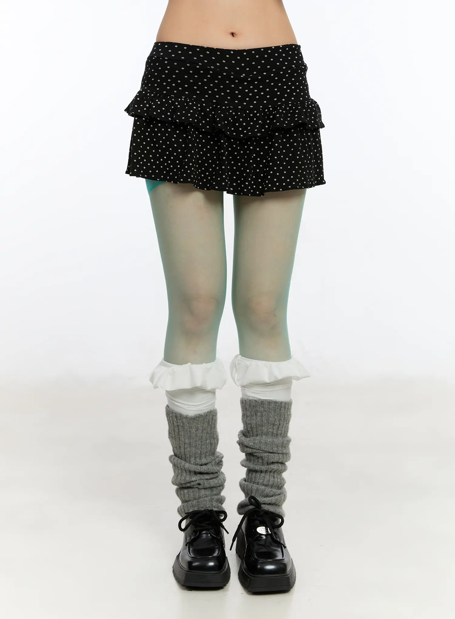 Polka Dot Ruffle Mini Skirt CA508 - Image 8