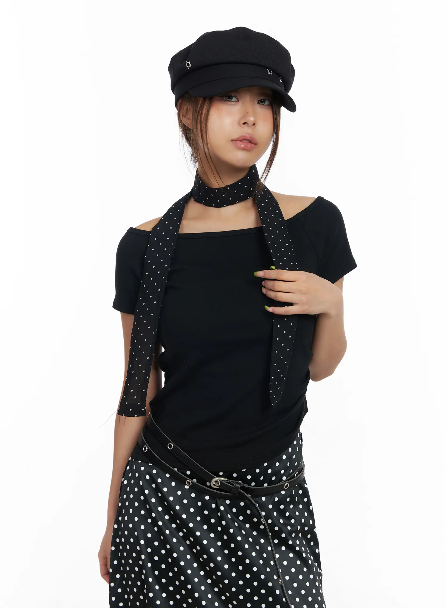 Polka Dot Sheet Thin Scarf CM520 - Image 4