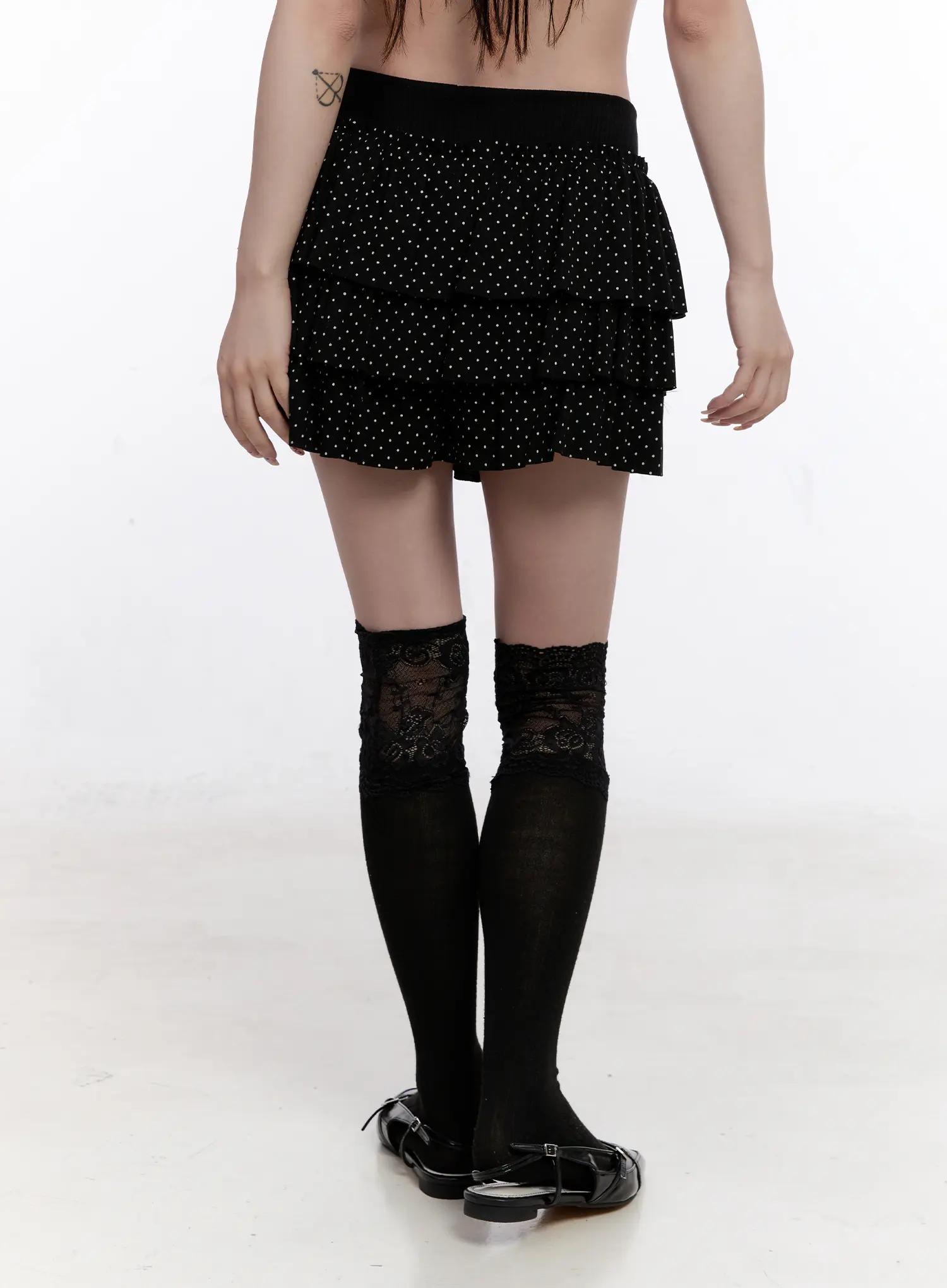 Polka Dot Tiered Mini Skirt CS530 - Image 6