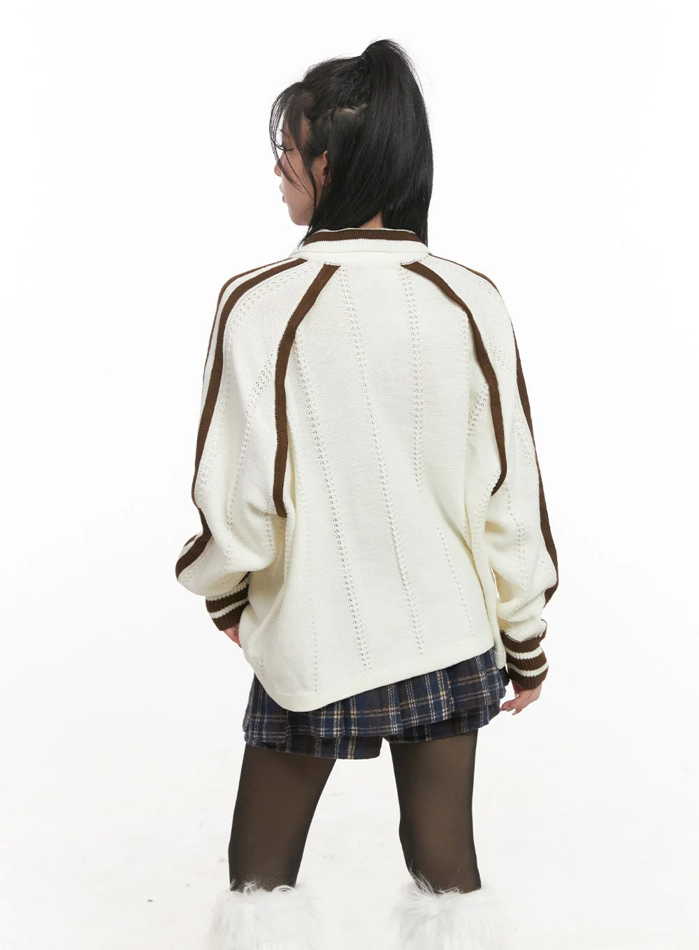 Portland Embroidered Collared Sweater CJ516 - Image 7