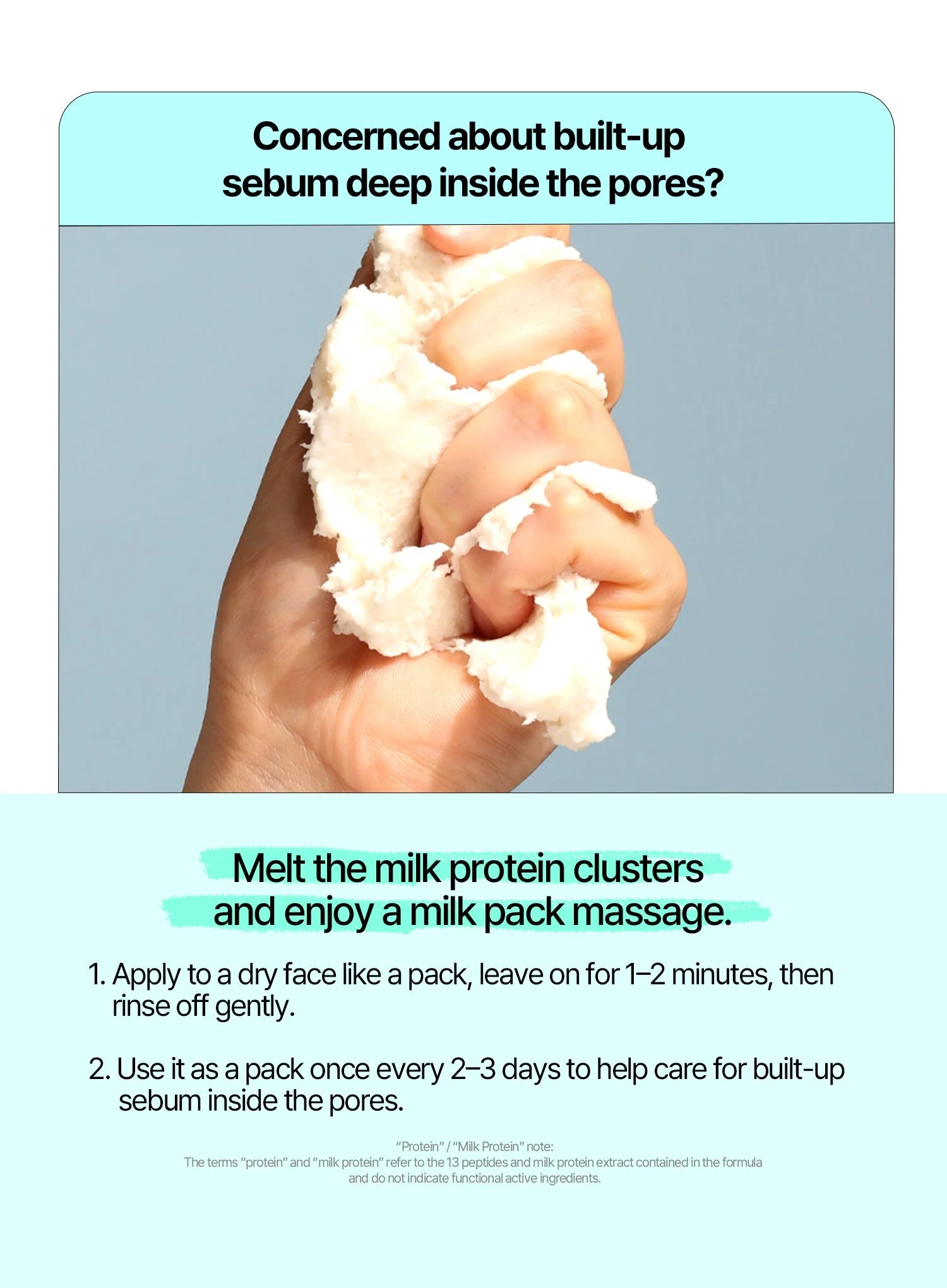 Proni Salt Peptide Gommage Milk Pack Cleanser (90ml) - Image 3
