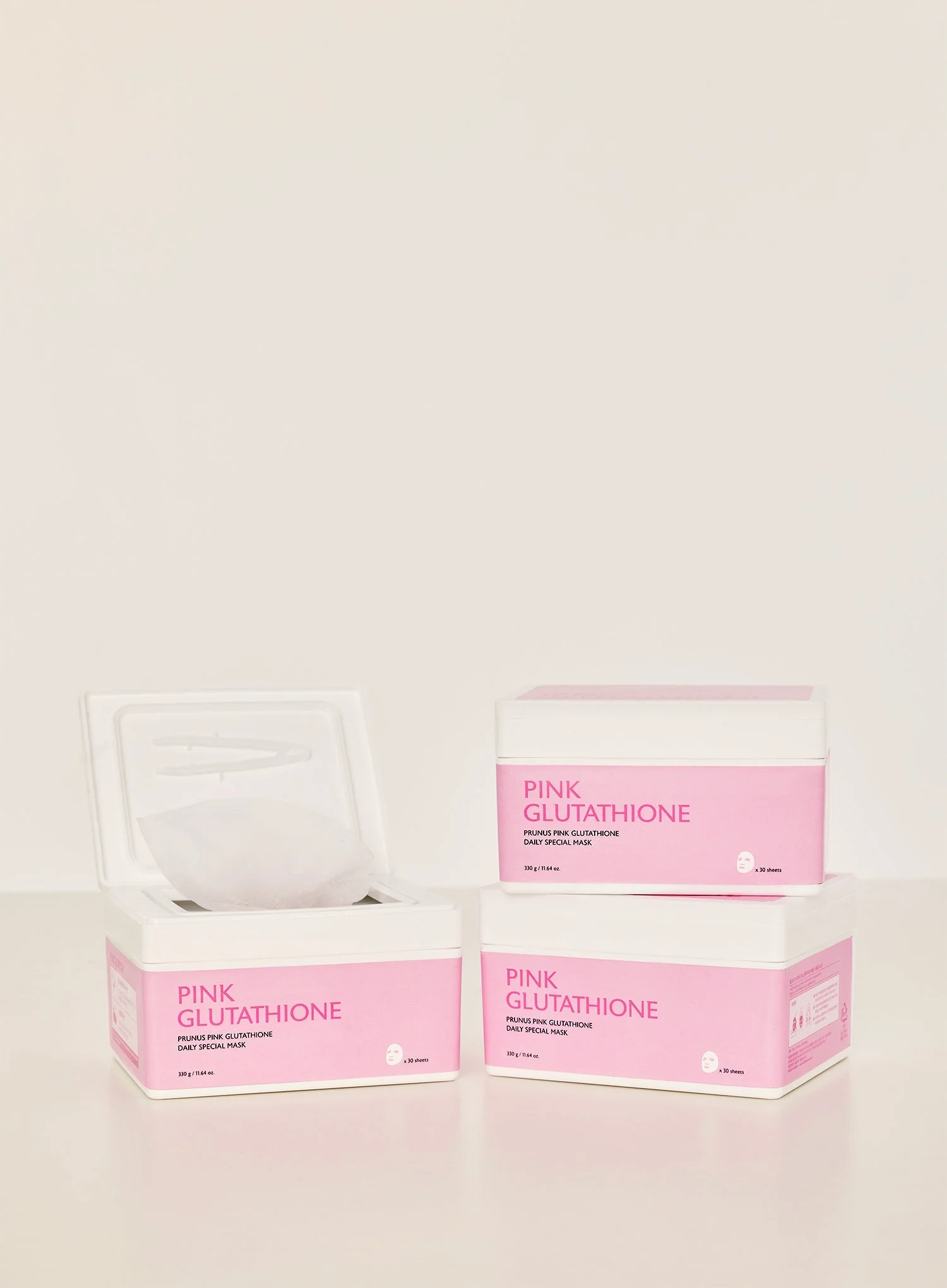 Prunus Pink Glutathione Daily Brightening Mask (30pcs) - Image 5