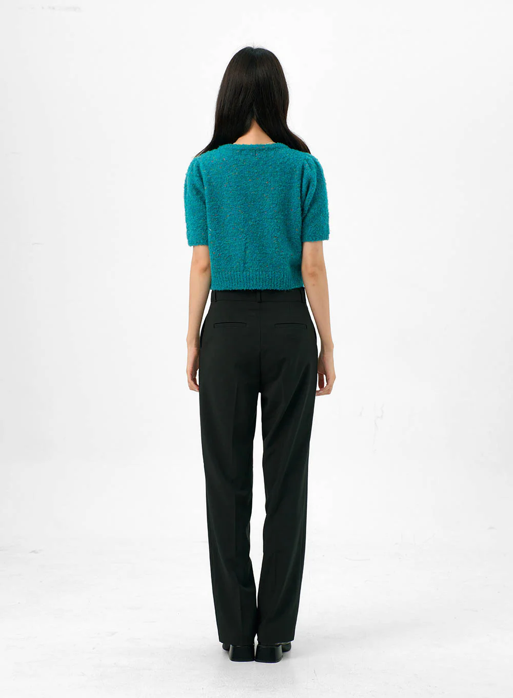 Puff Short-Sleeve Cardigan OG323 - Image 10